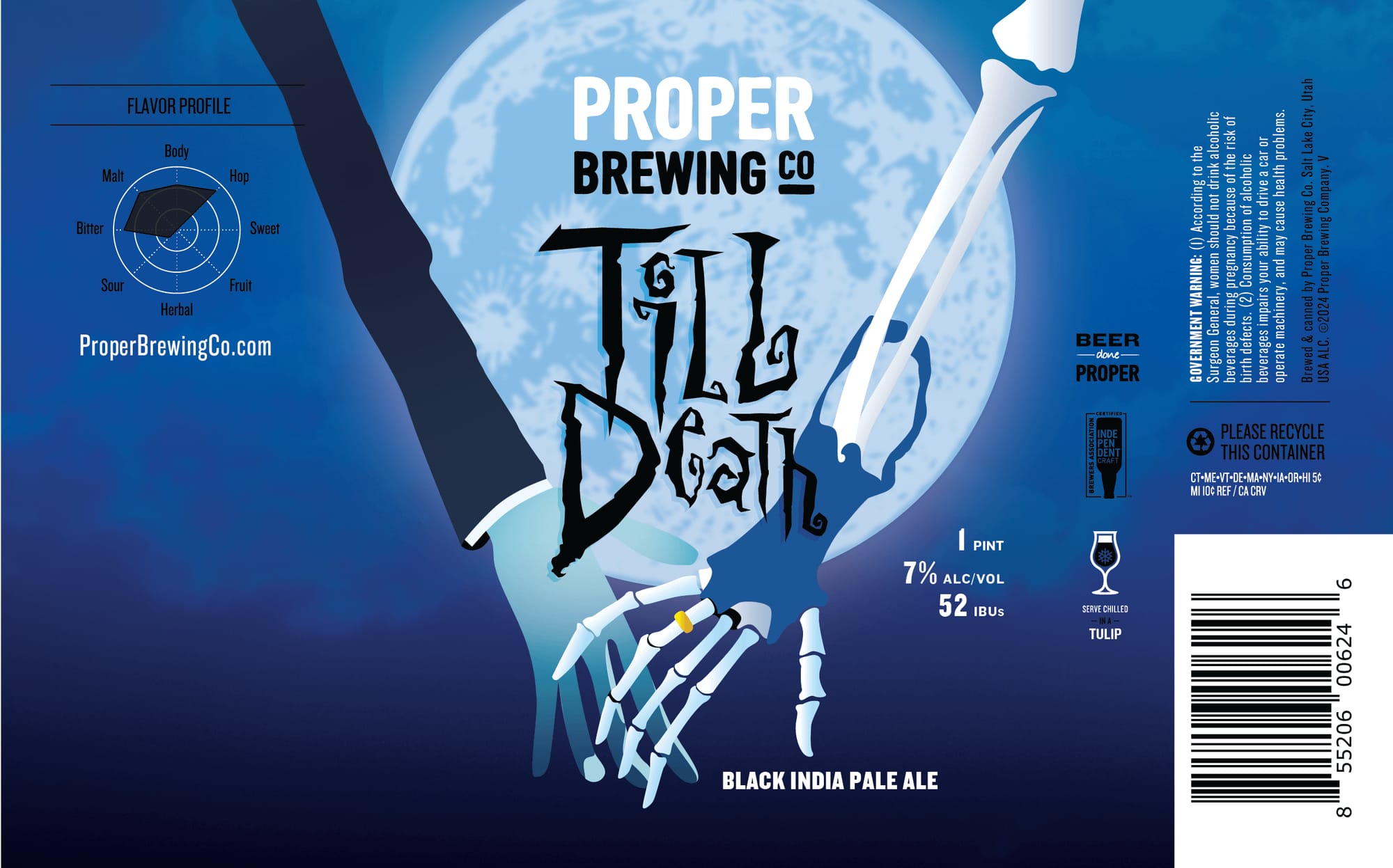 Till Death by Proper Brewing Co. - beer label