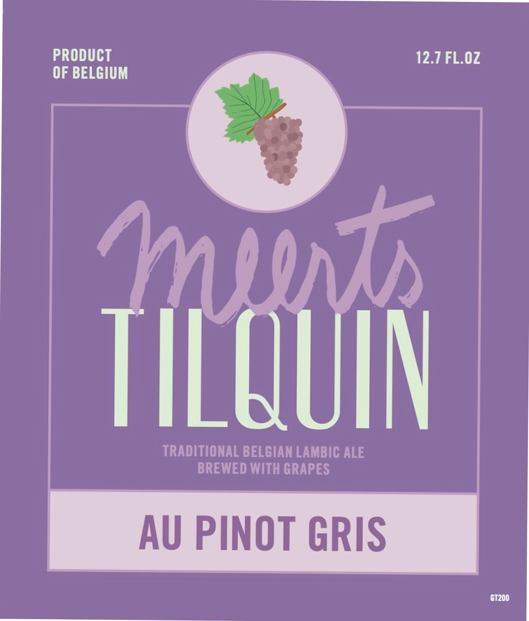 Tilquin Au Pinot Gris by Meerts - beer label