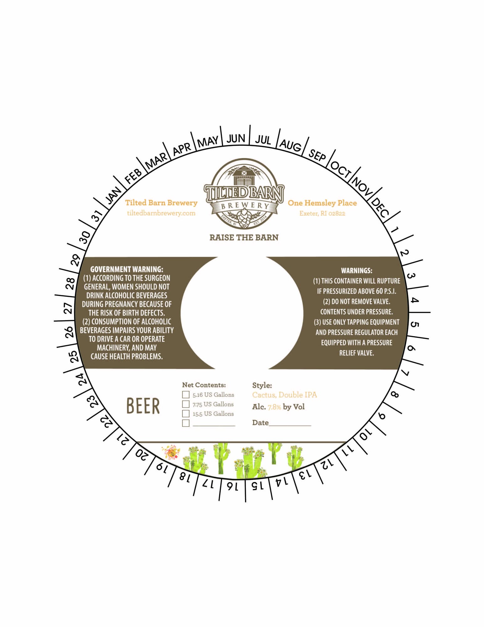 Raise the Barn by Tilted Barn Brewery - beer label