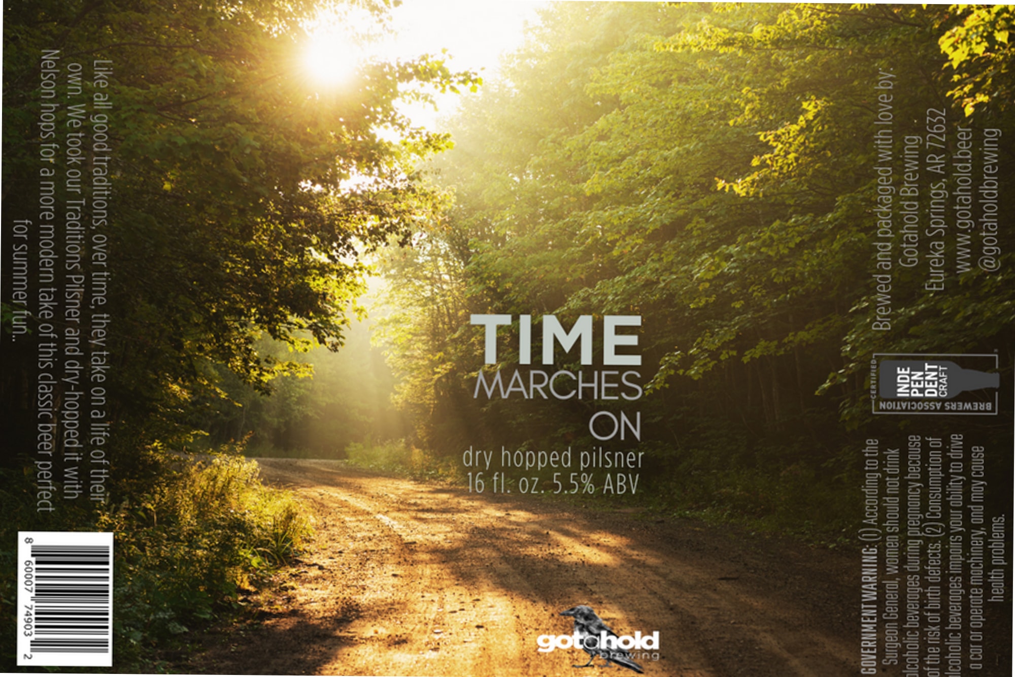 Time Marches On by Gotahold Brewing - beer label