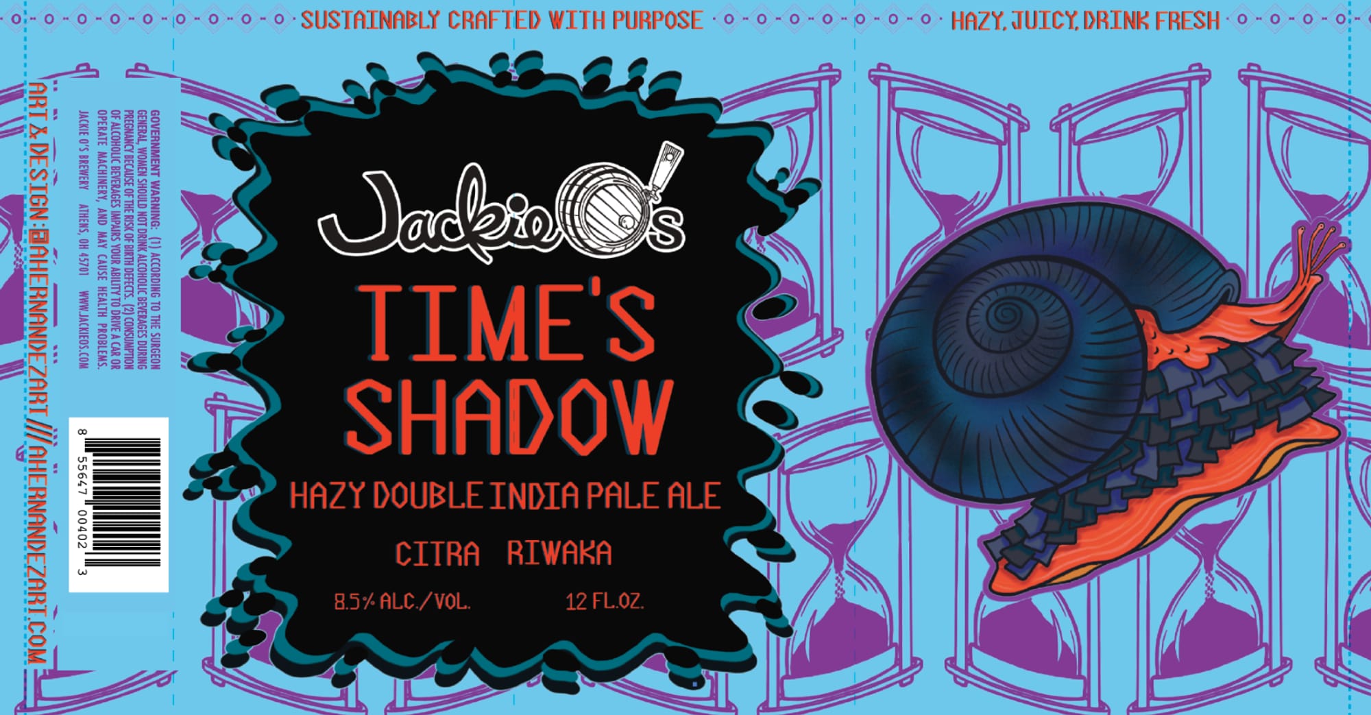 Time’s Shadow by Jackson’s Brewing Company - beer label