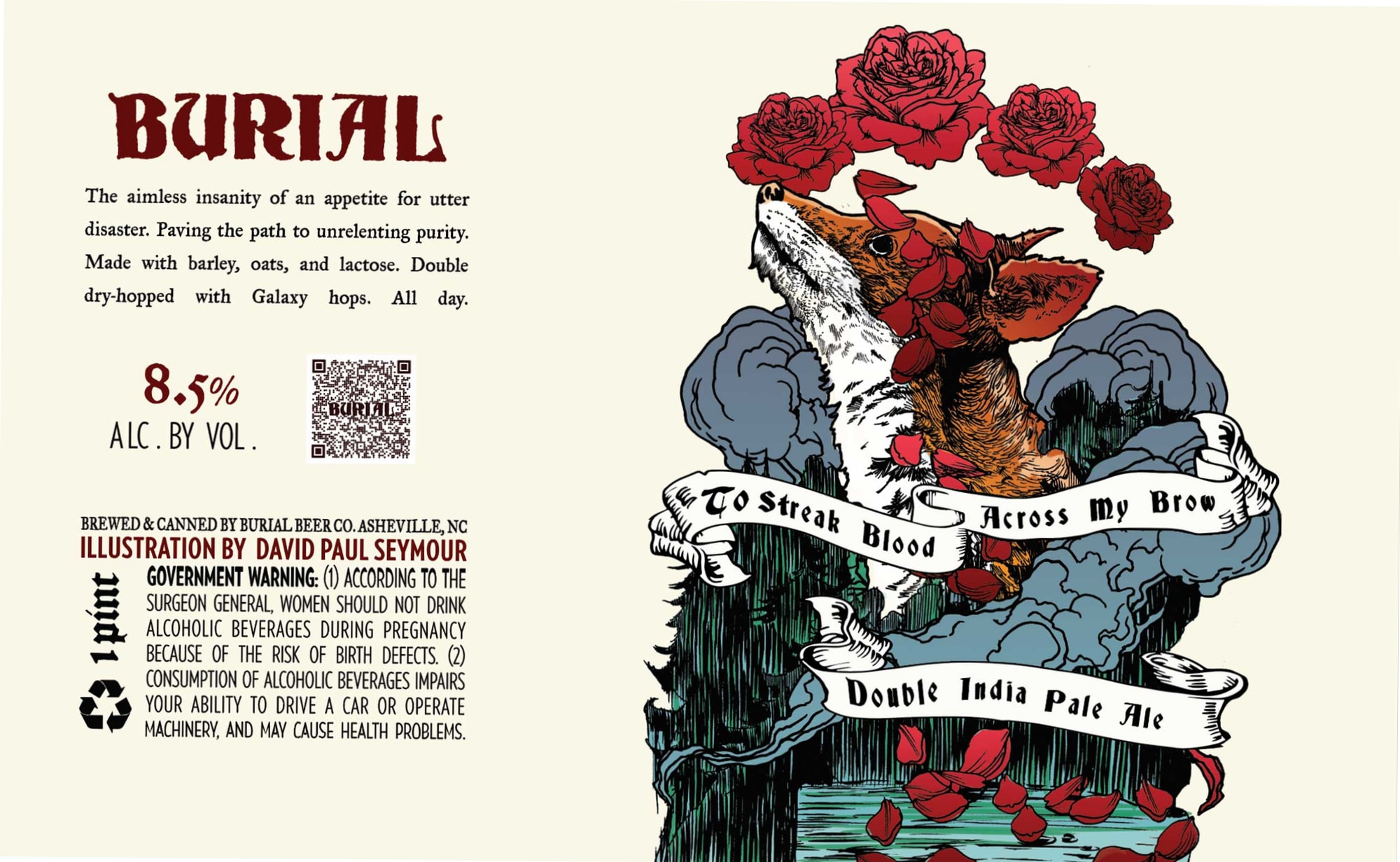 To Streak My Brow by Burial Beer Co. - beer label