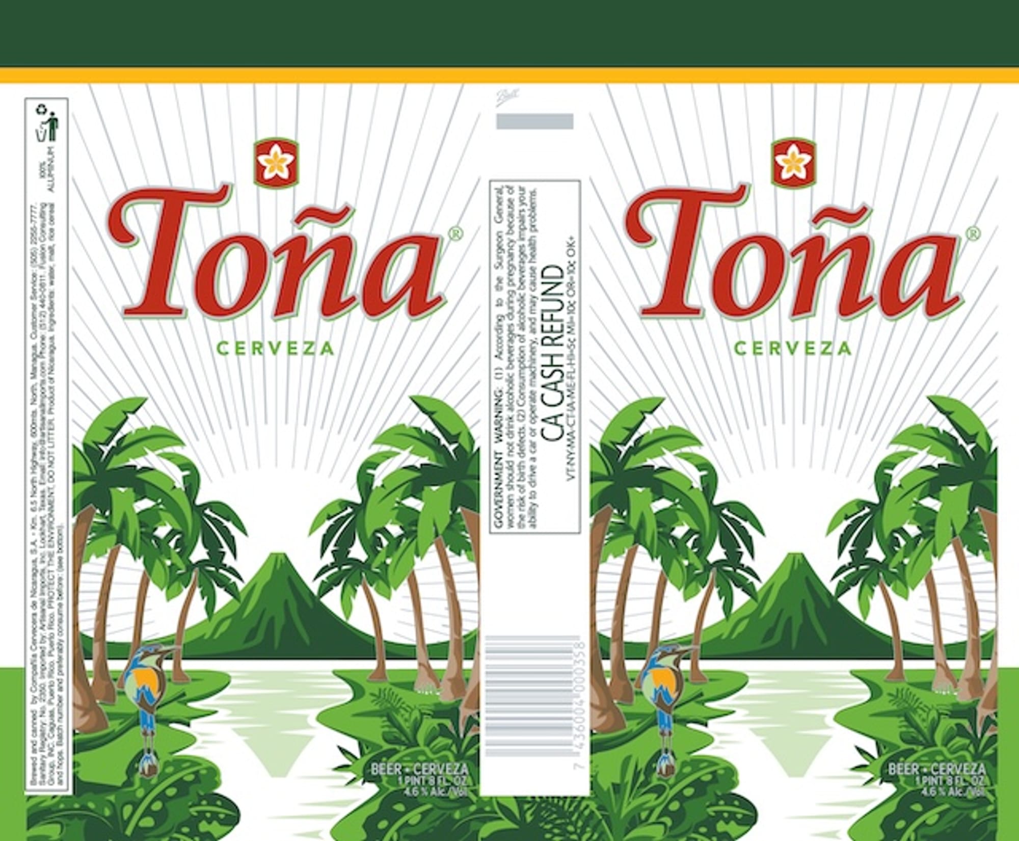 Toña by Cervecería Cuauhtémoc Moctezuma - beer label