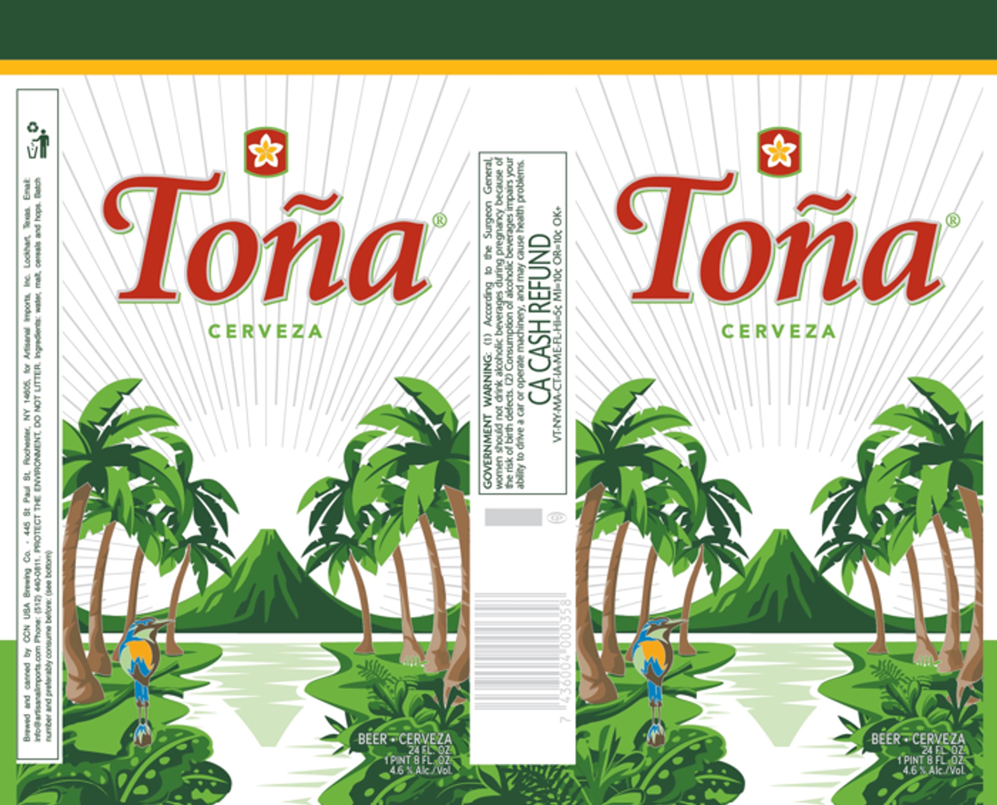 Toña by Cerveceria Bohemia - beer label