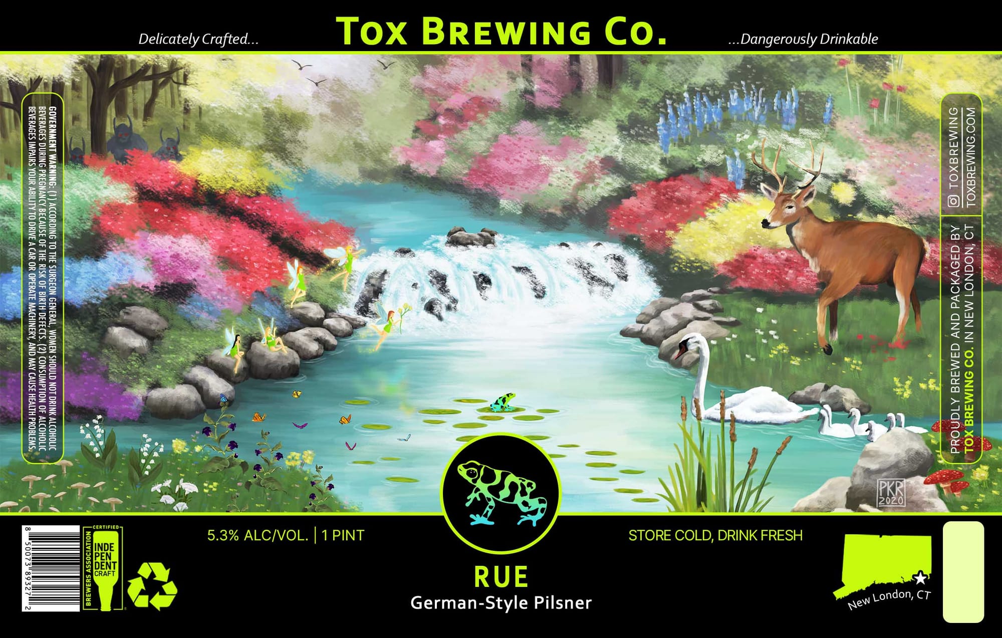 Rue by Tox Brewing Co. - beer label