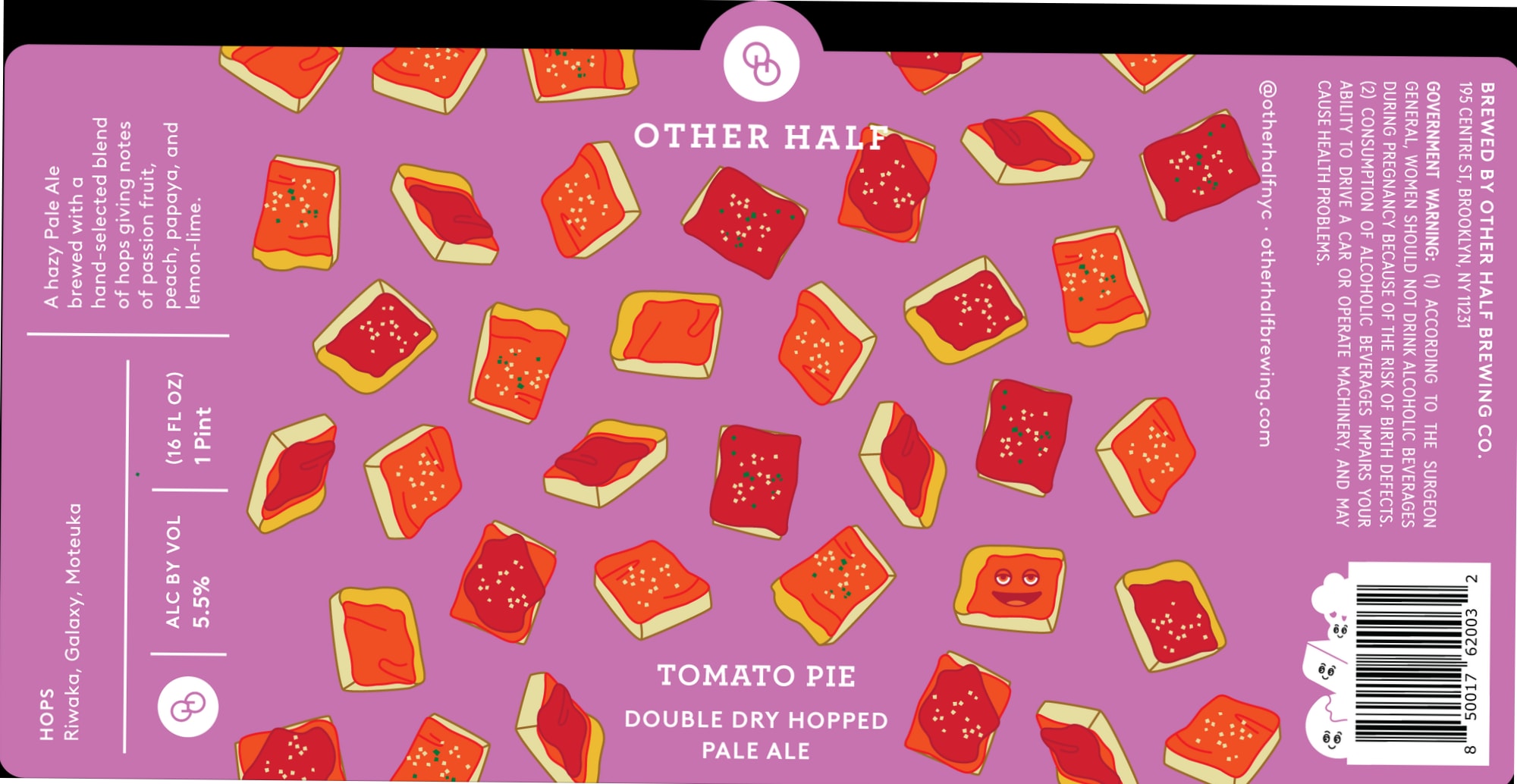 Tomato Pie by Other Half Brewing Co. - beer label