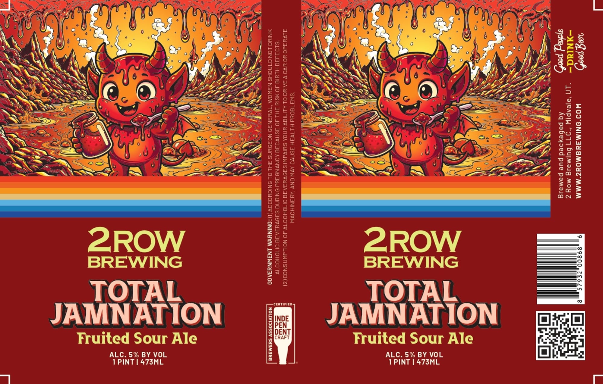 Total Jamnation by 2 Row Brewing - beer label