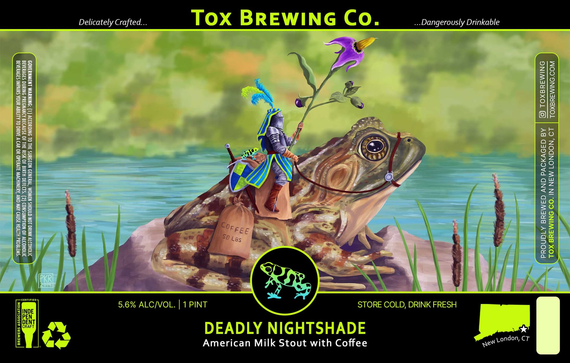 Deadly Nightshade by Tox Brewing Co. - beer label