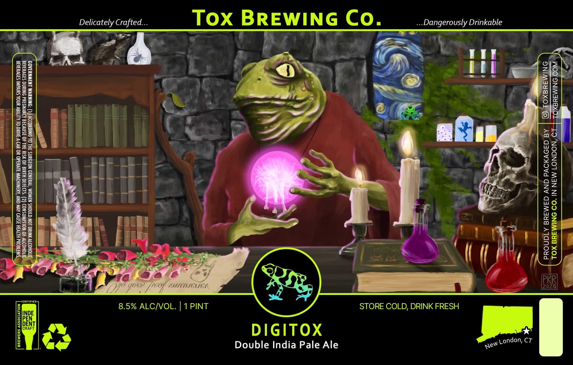 Digitox by Tox Brewing Co. - beer label