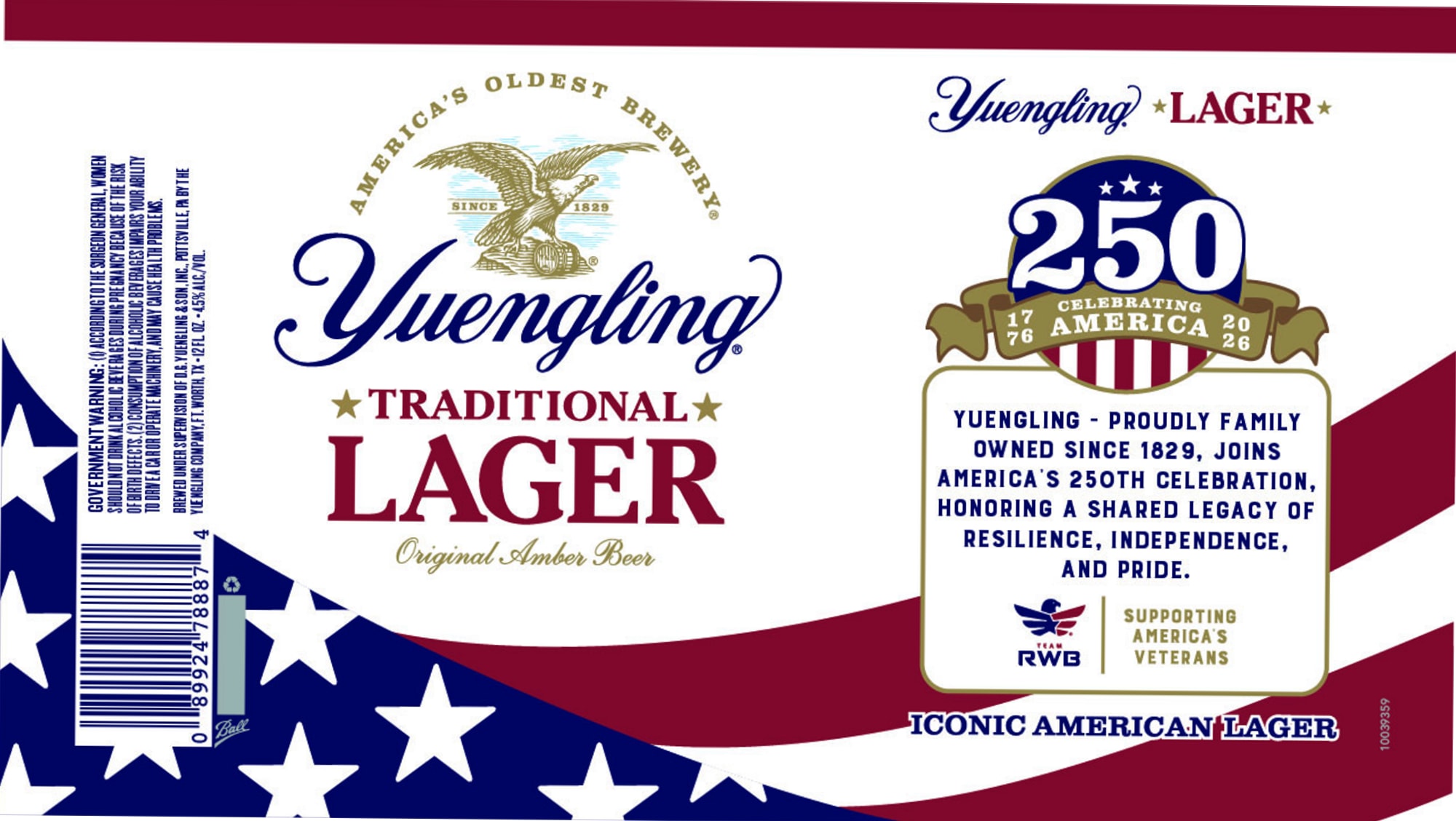 Traditional Lager by Yuengling - beer label