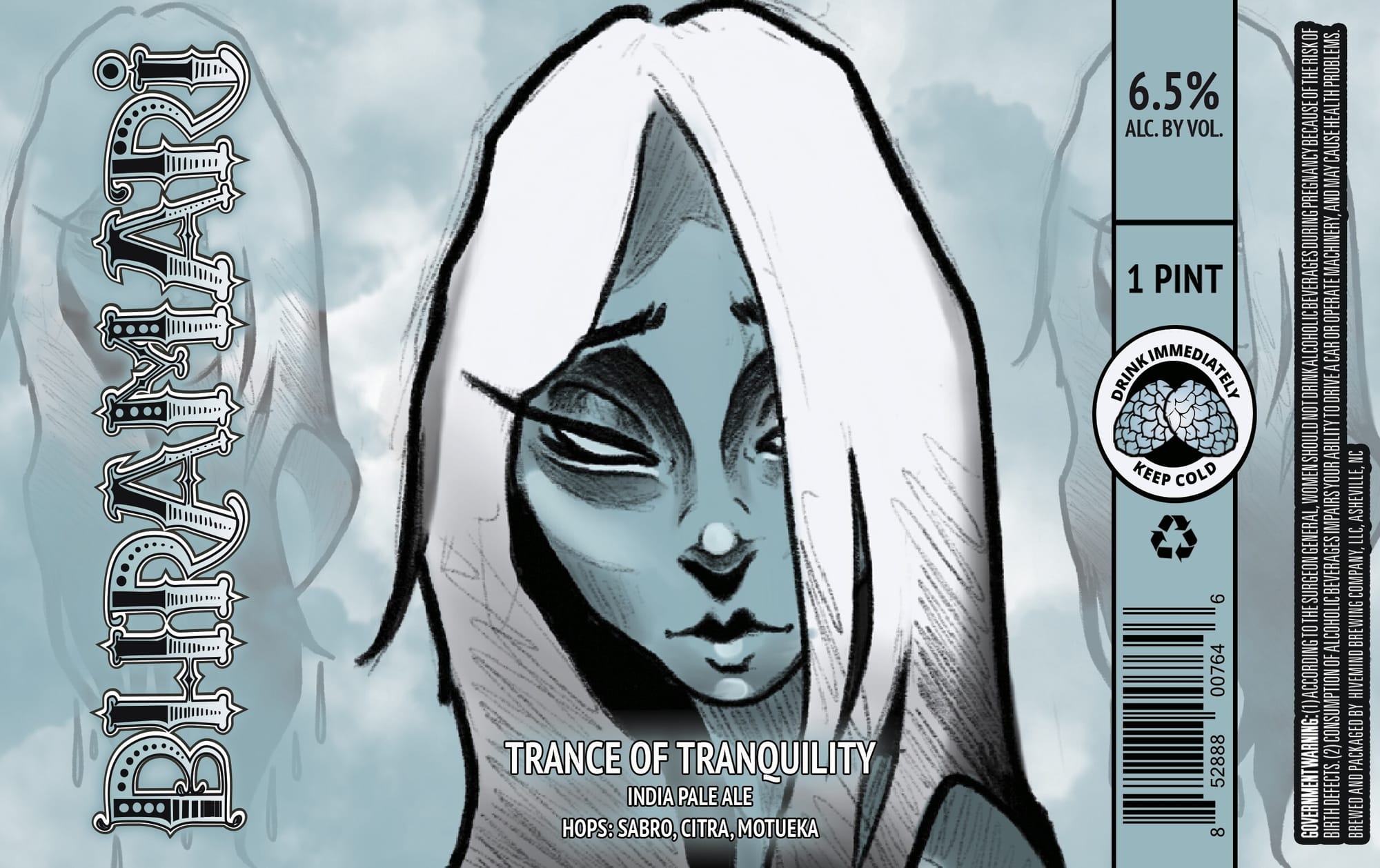 Trance of Tranquility by Bhramari Brewing Company - beer label