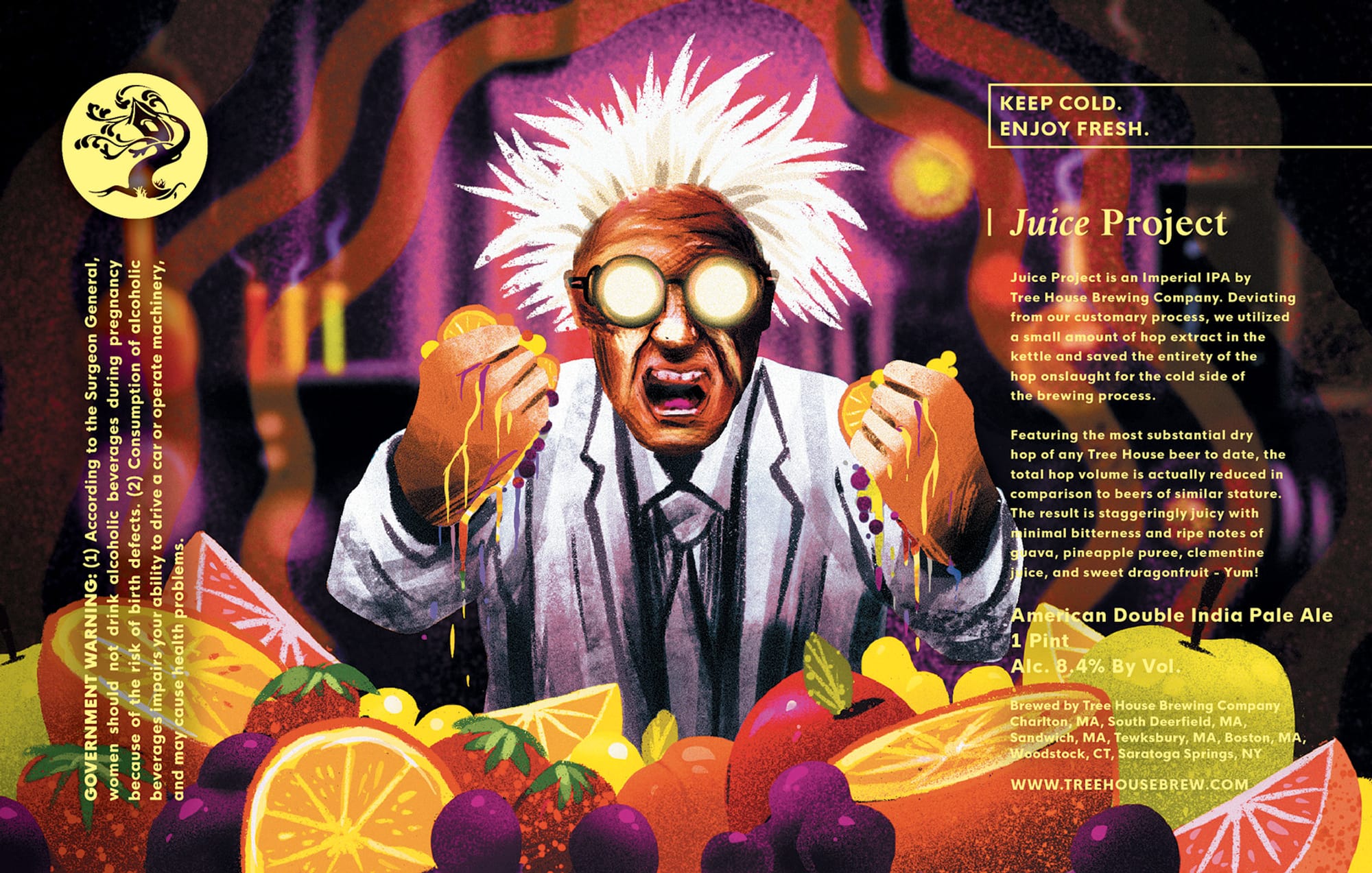 Juice Project by Tree House Brewing Company - beer label