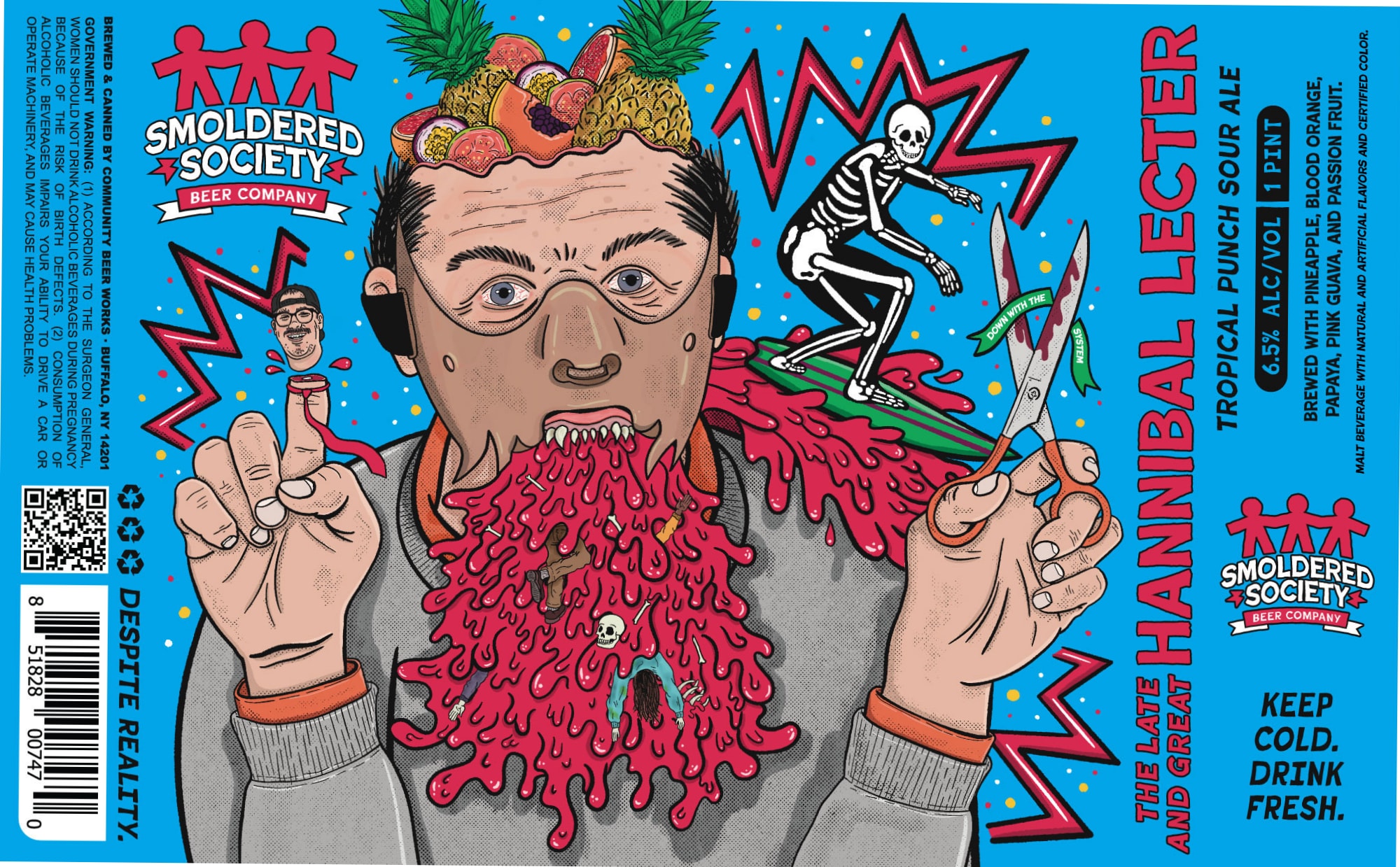 Tribal Punch by Smoldered Society Beer Company - beer label