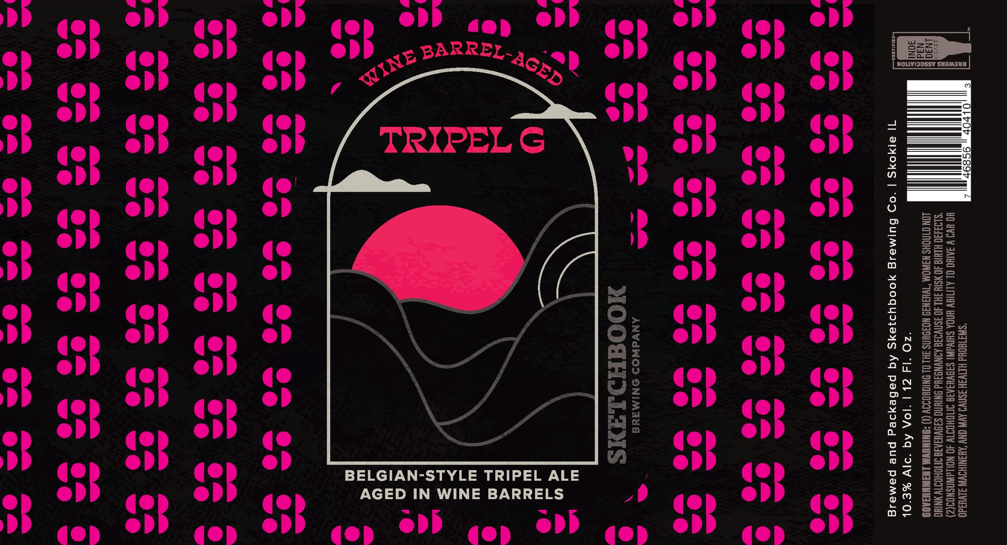 Tripel G by Sketchbook Brewing Company - beer label