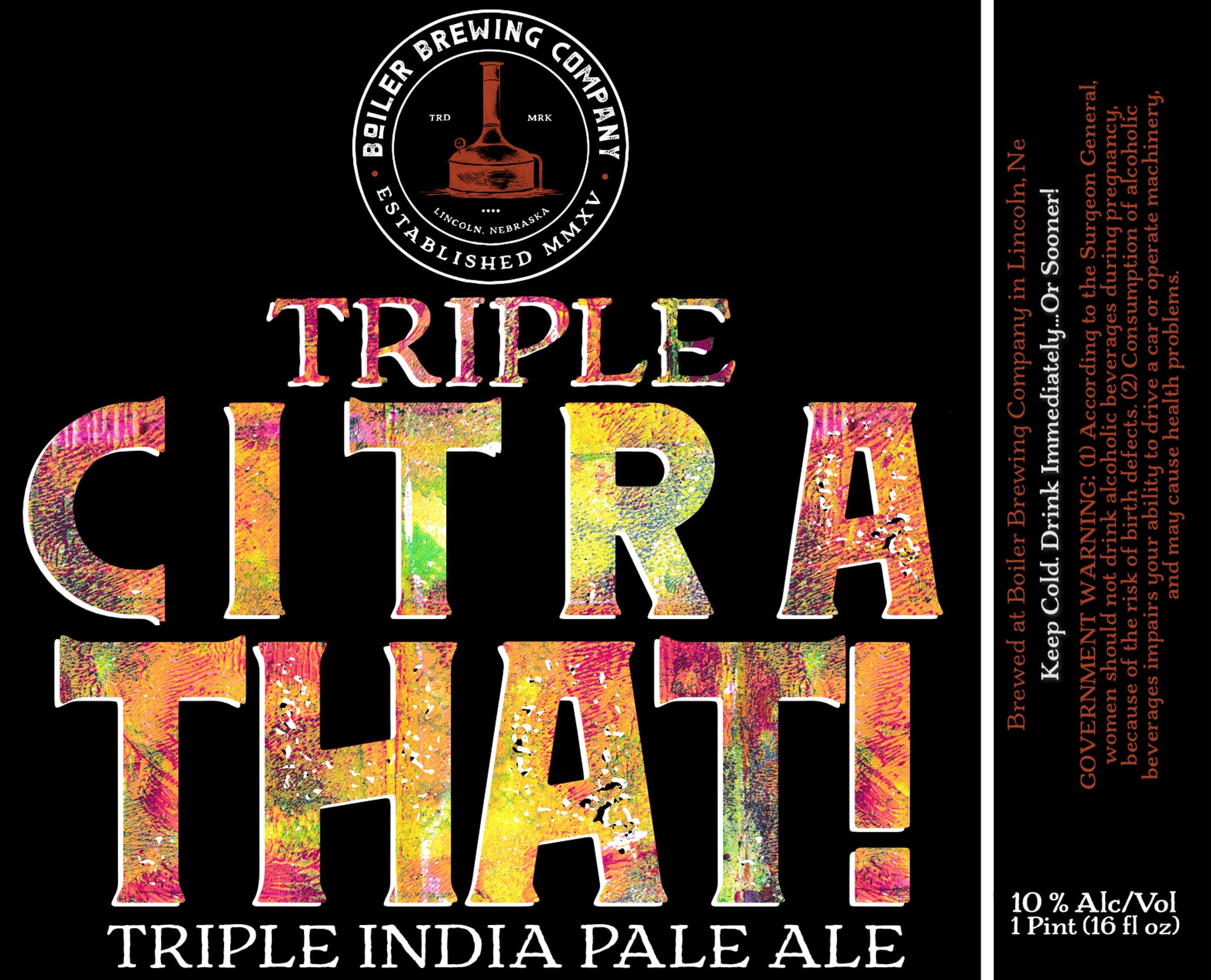 Triple That! by Boiler Brewing Company - beer label