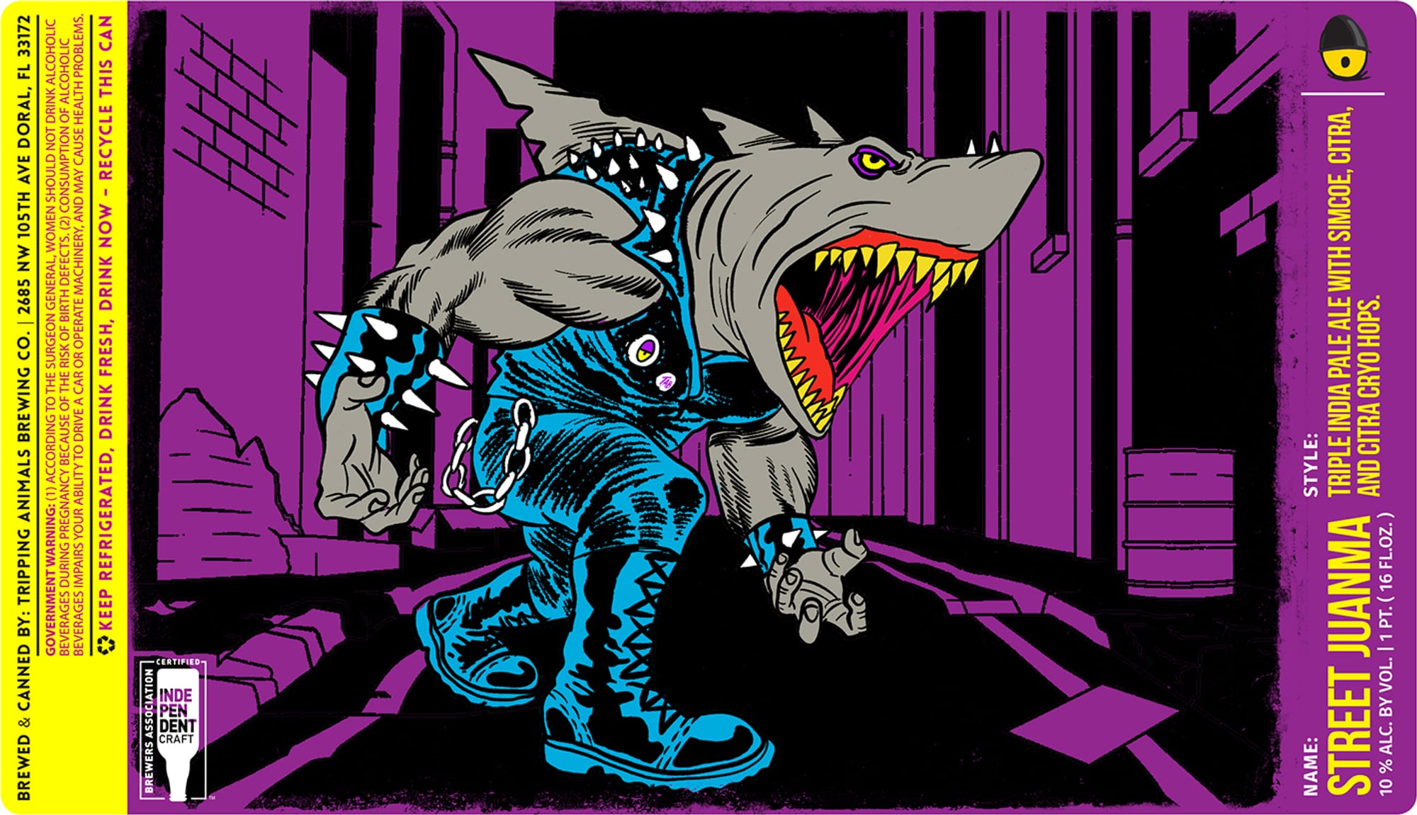 Street Juan by Tripping Animals Brewing Co. - beer label