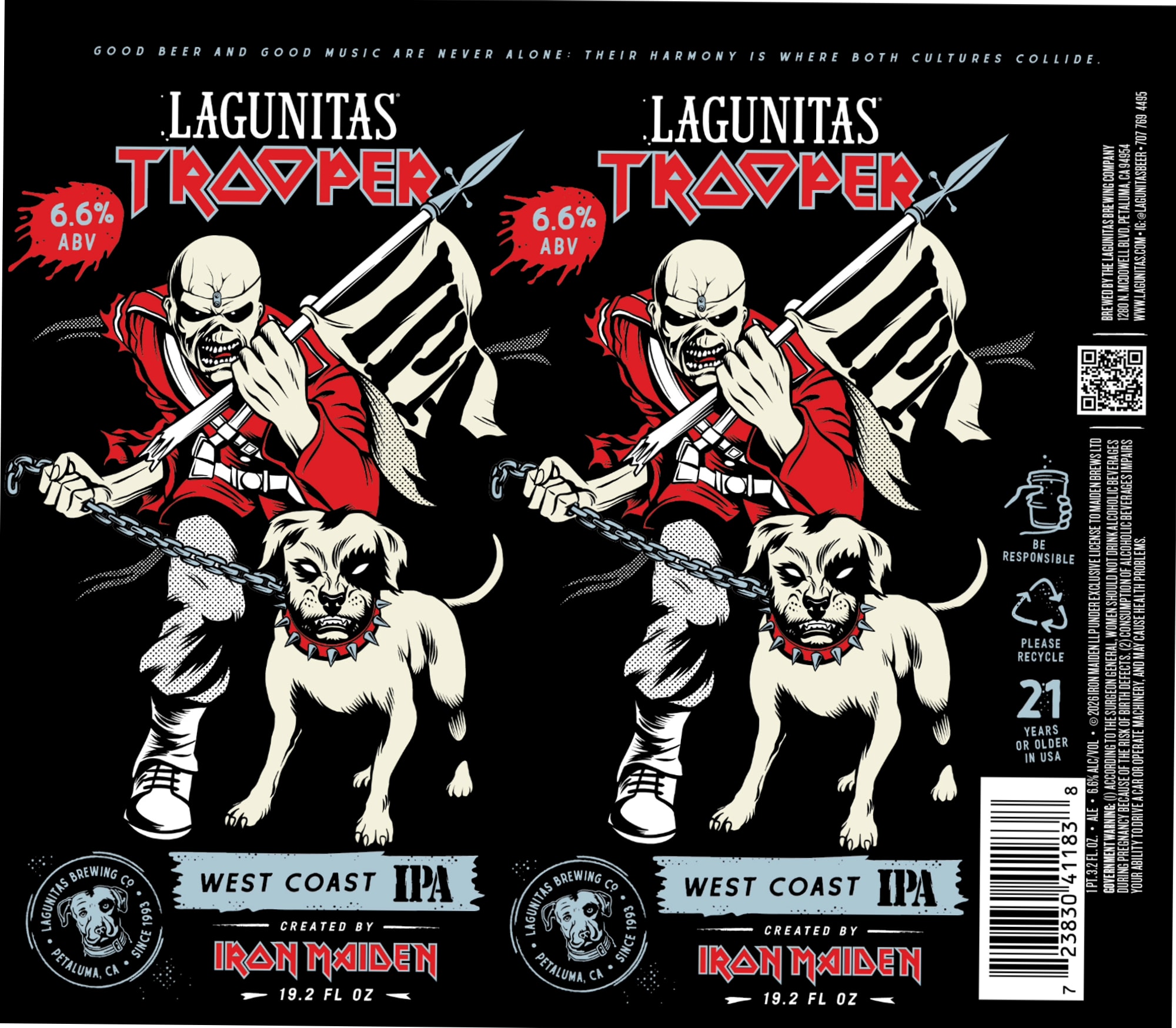 Trooper by Lagunitas Brewing Co. - beer label
