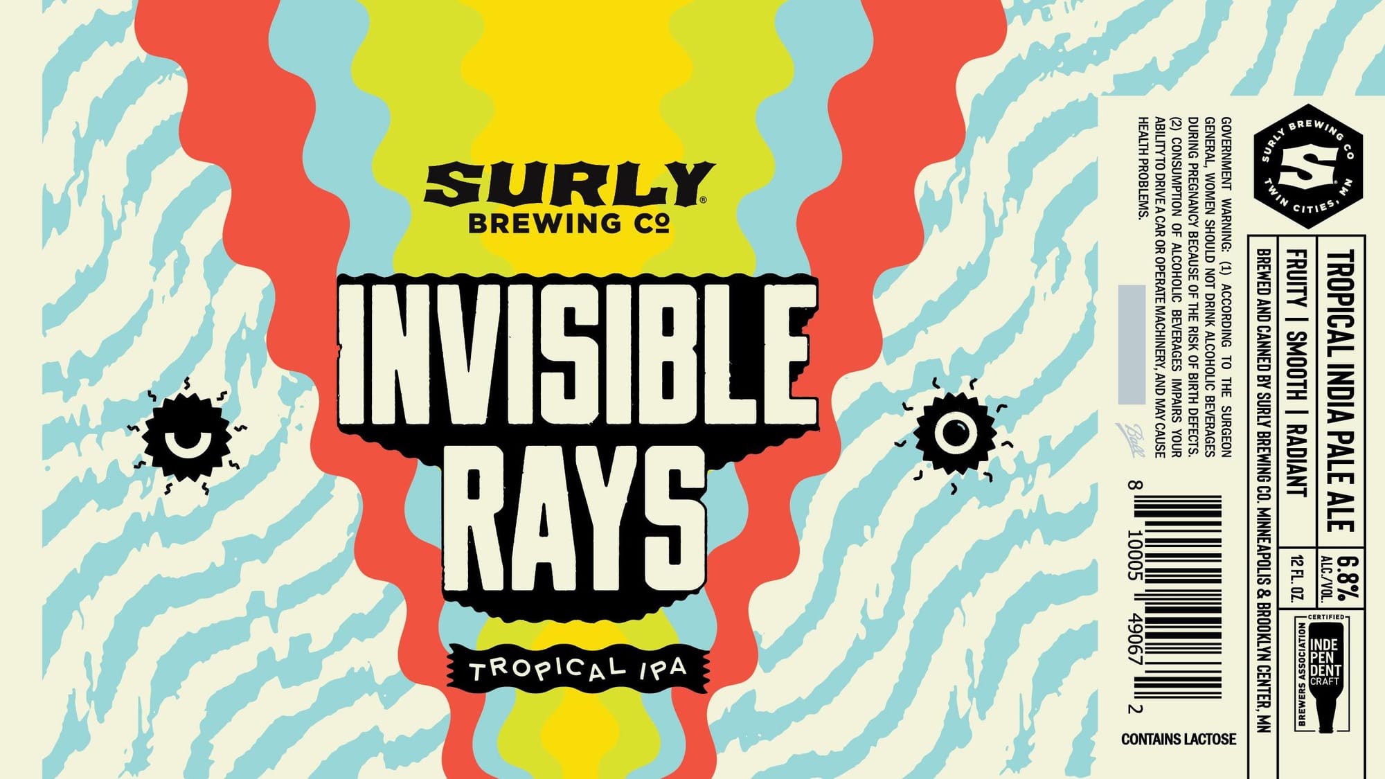 Invisible Rays by Surly Brewing Co. - beer label
