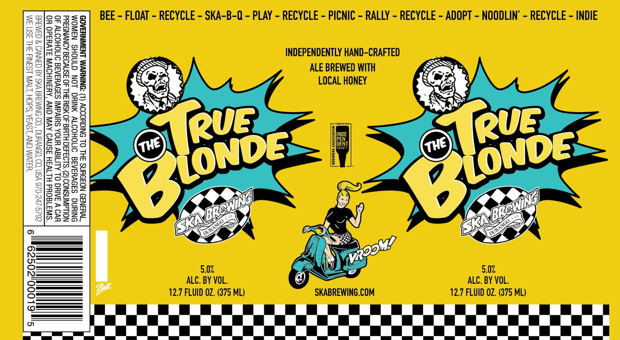 True Blonde by Skabrewing - beer label