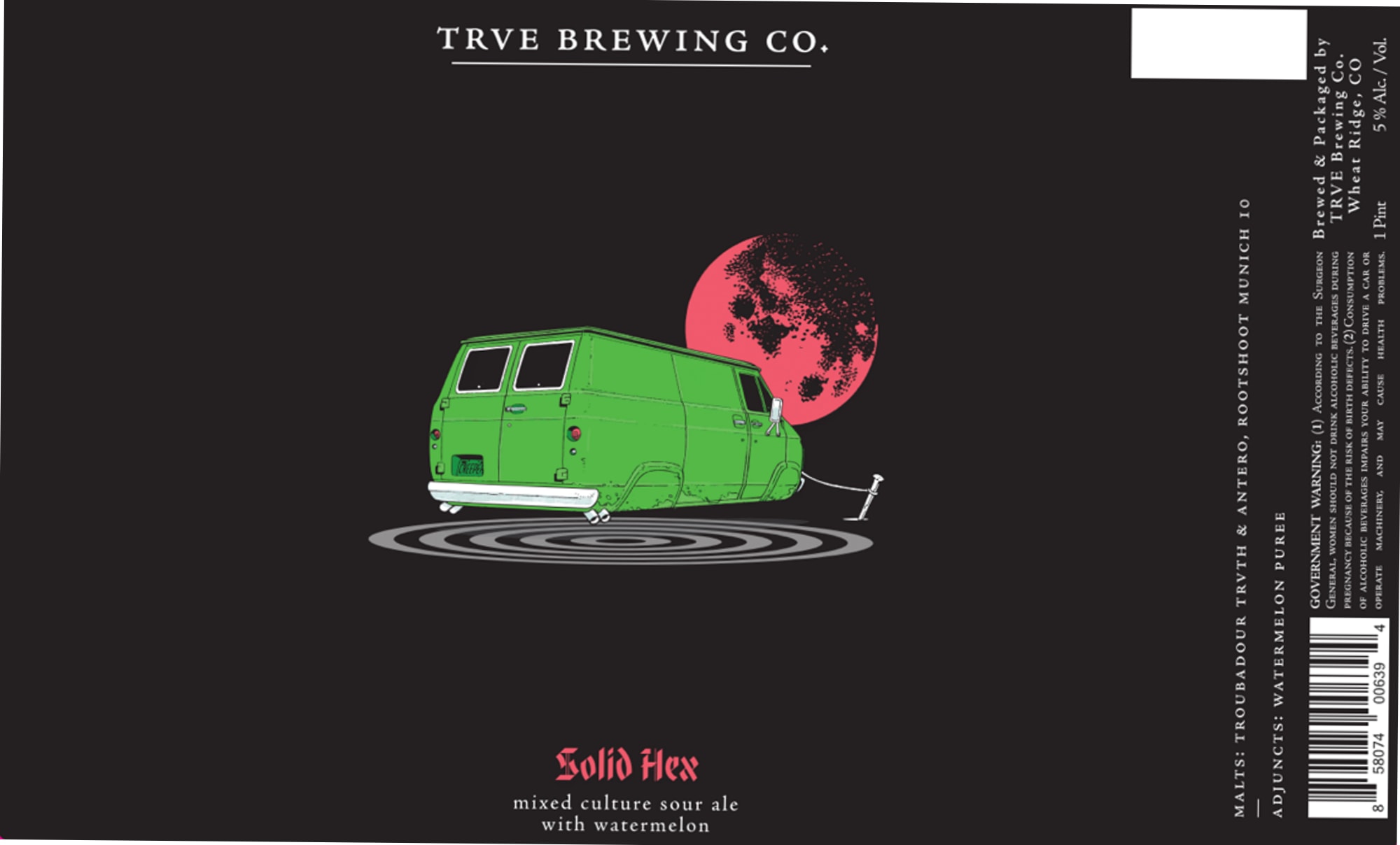 Solid Hex by Trve Brewing Co. - beer label