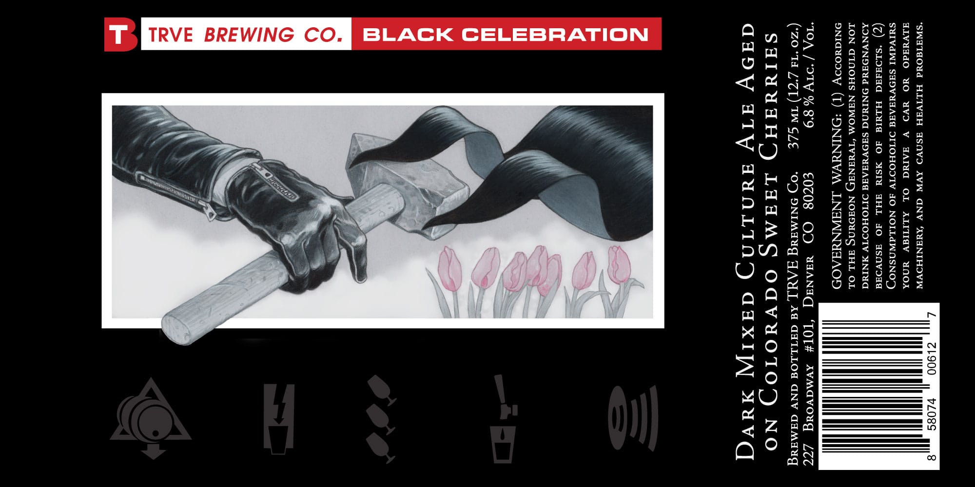 Black Celebration by Trve Brewing Co. - beer label