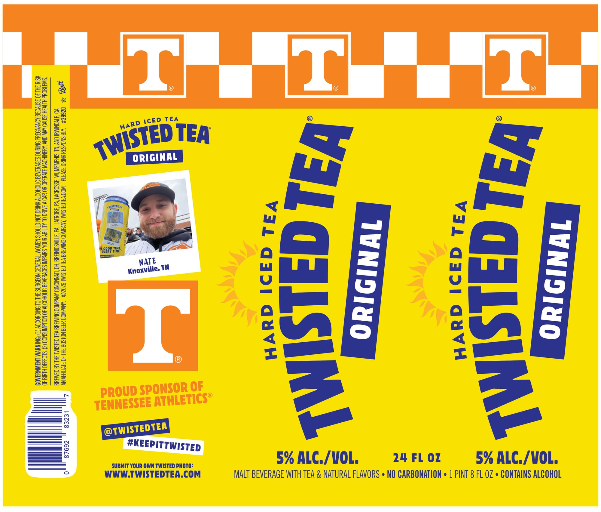 Twisted Tea Original by Boston Beer Company - beer label