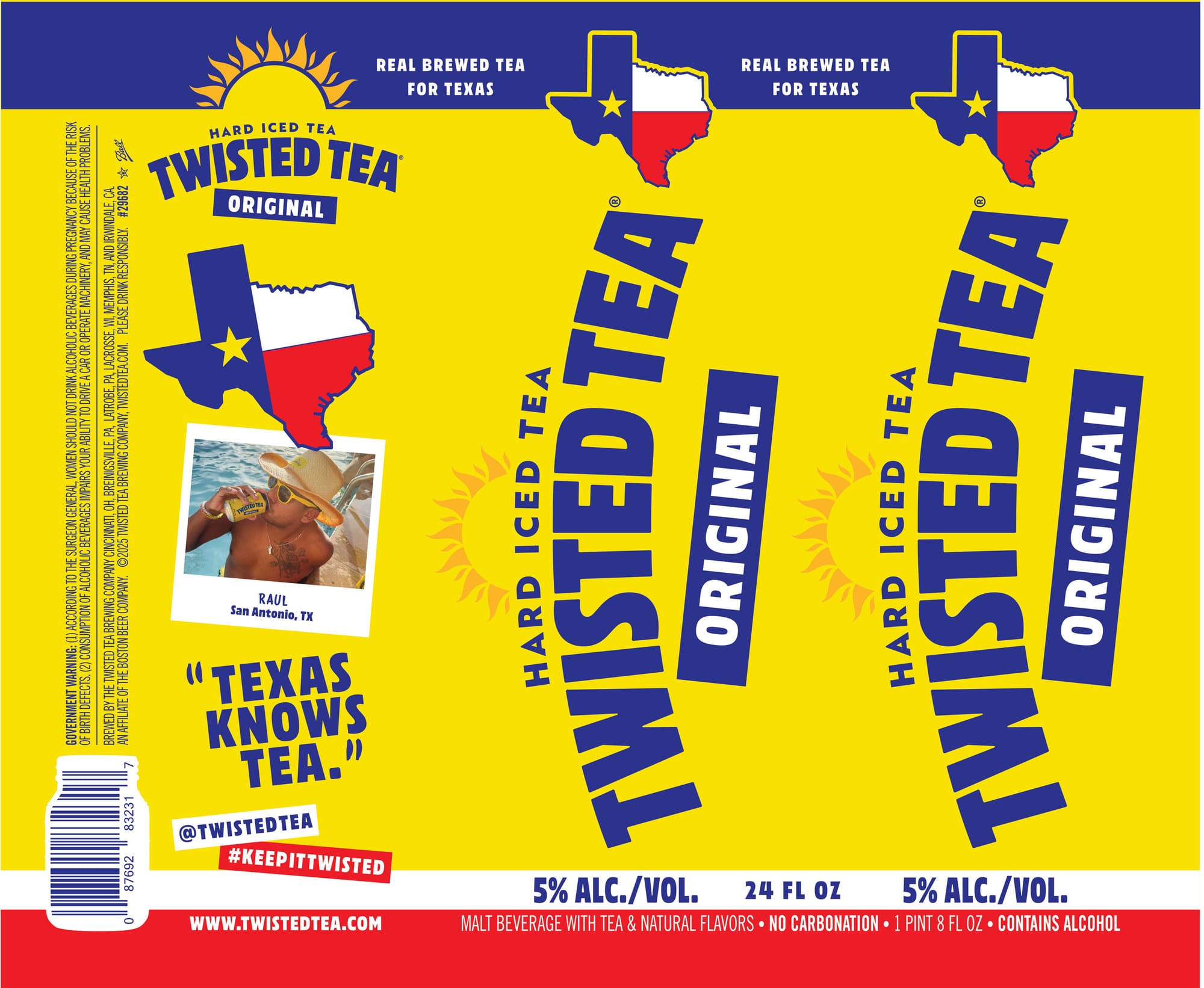 Twisted Tea Original by Twisted Tea Company - beer label