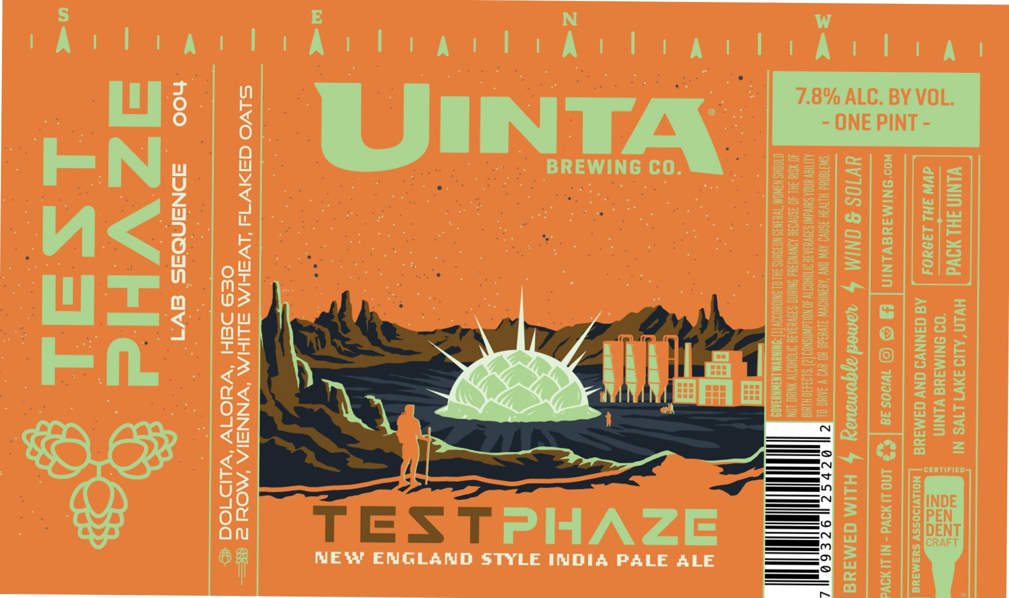 Testphaze by Uinta Brewing Co. - beer label