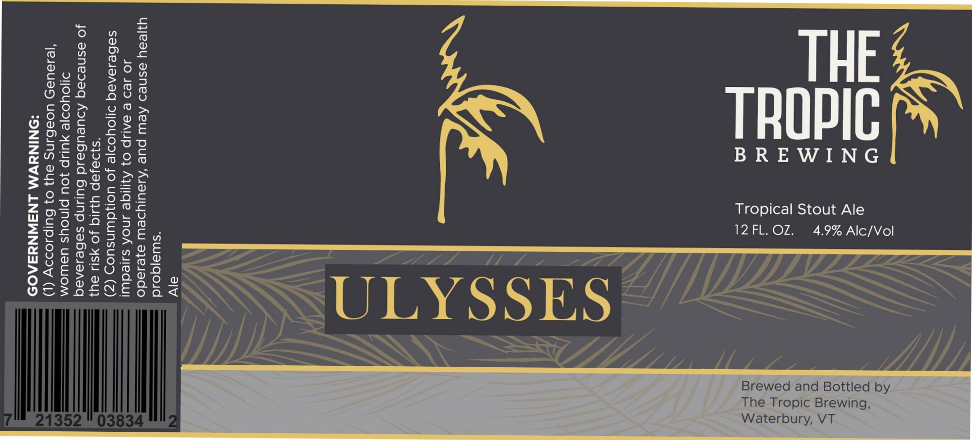 Ulysses by The Tropic Brewing - beer label