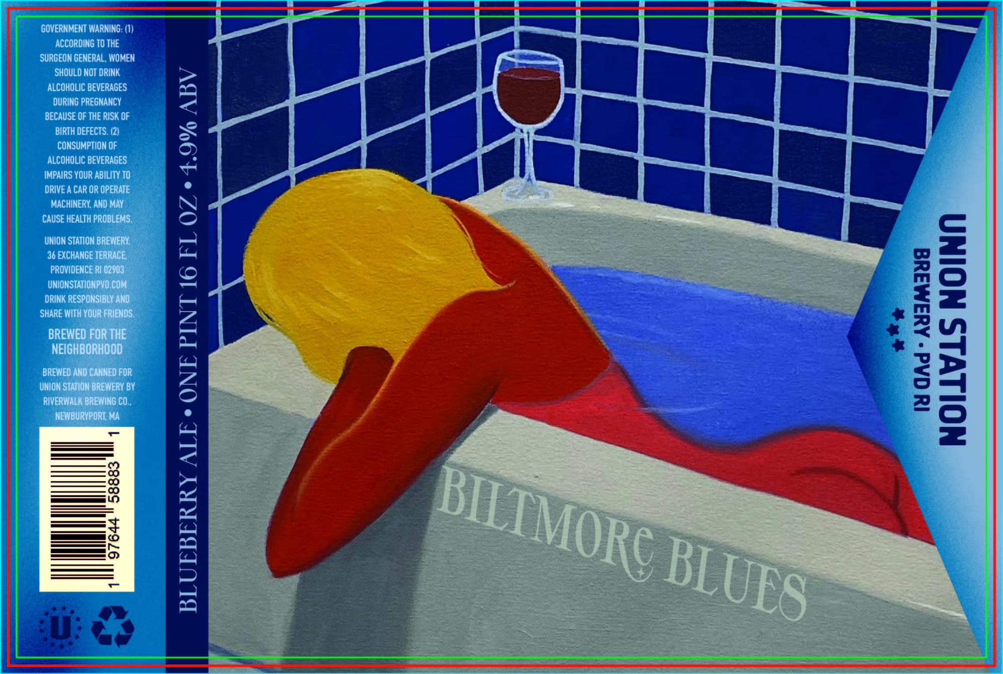 Biltmore Blues by Union Station Brewery - beer label
