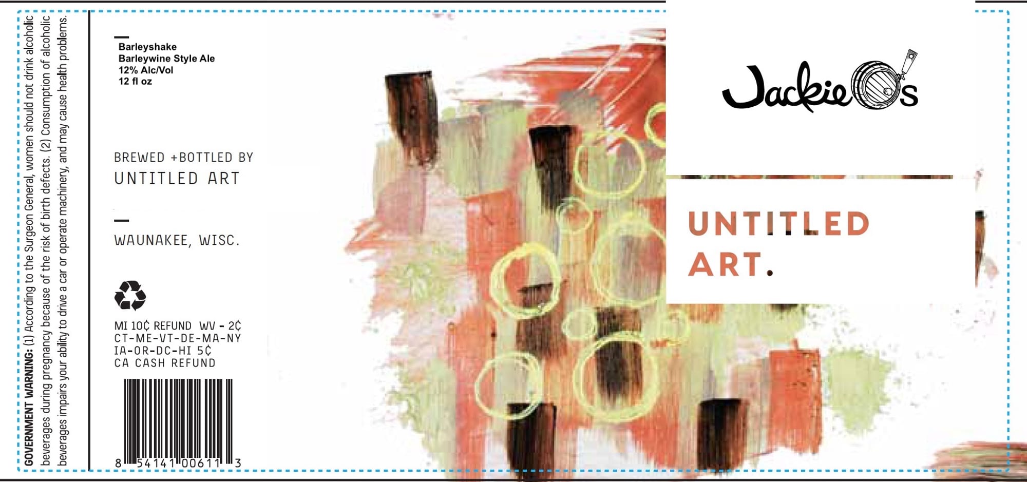 Jackie’s Untitled Art by Untitled Art - beer label