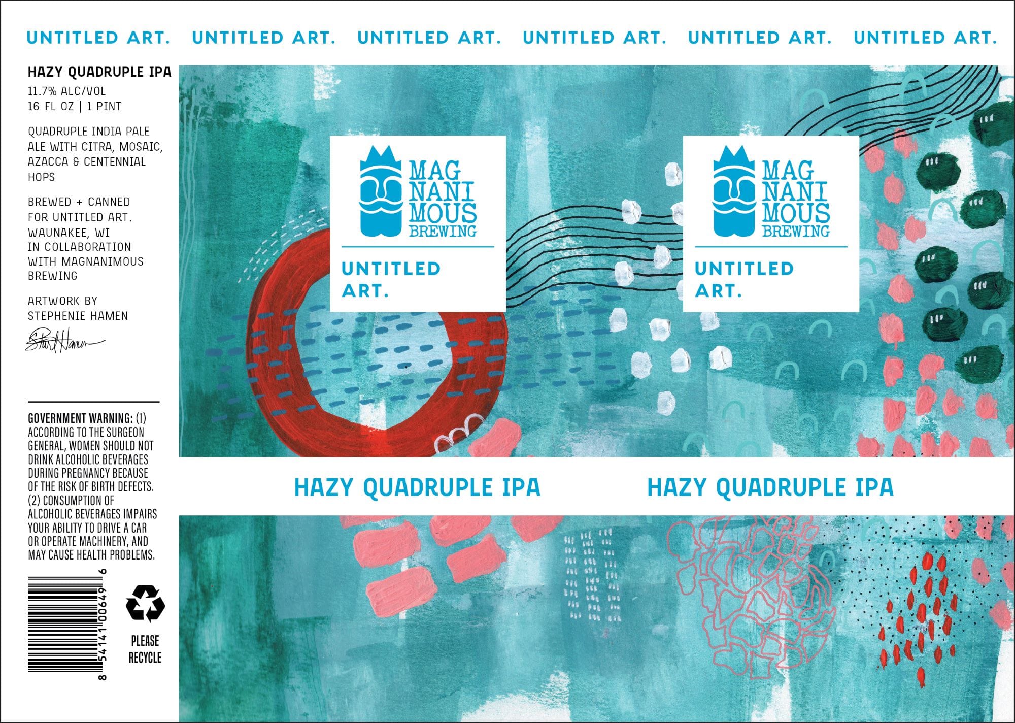 Untitled Art by Maganinous Brewing - beer label