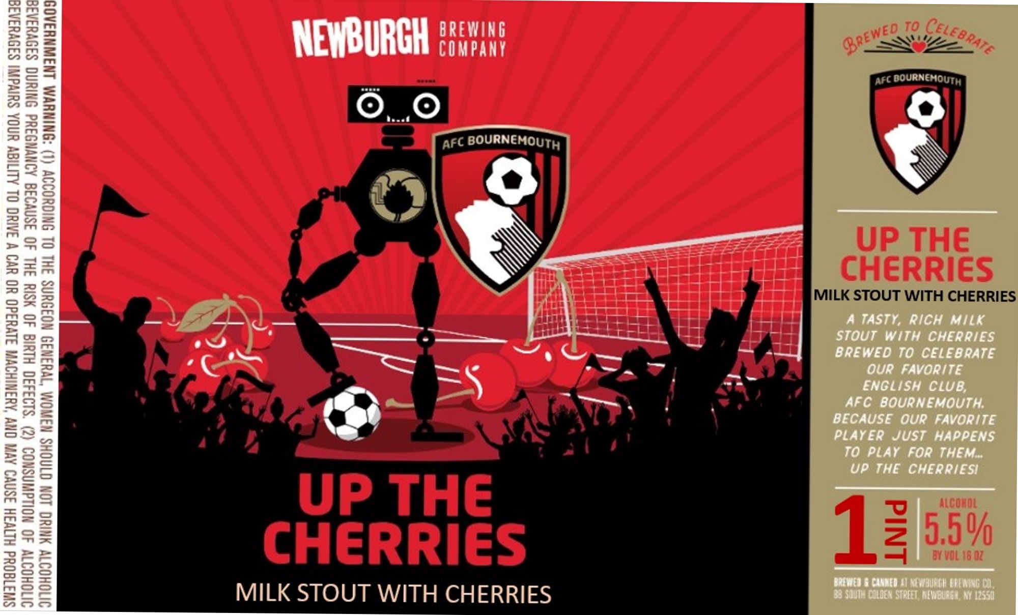 Up The Cherries by Newburgh Brewing Company - beer label