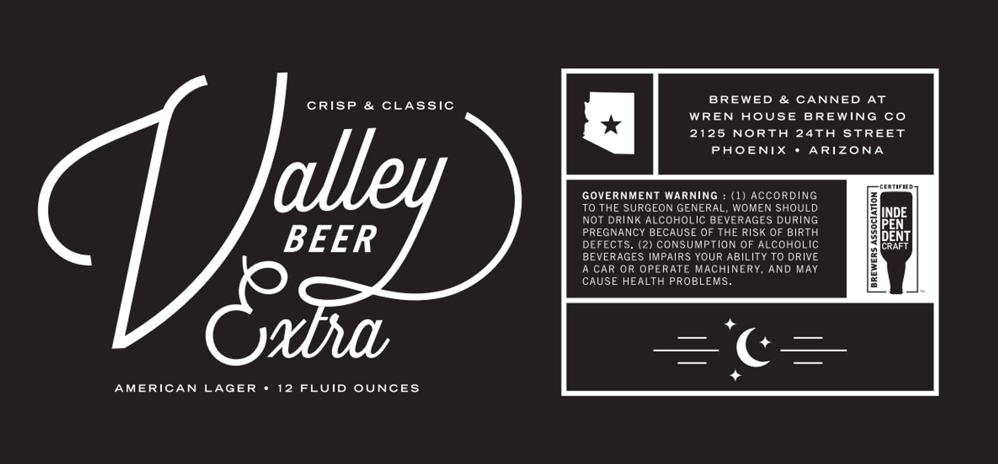 Valley Beer Extra by Wren House Brewing Co - beer label