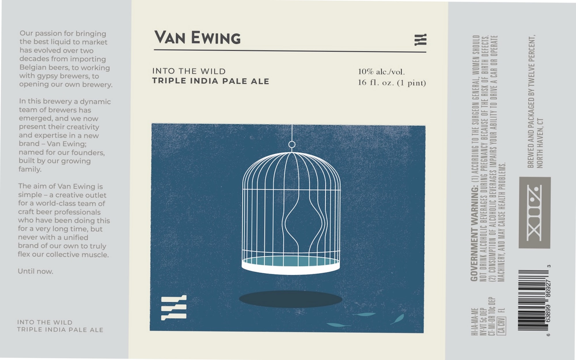 Into The Wild by Van Ewing - beer label