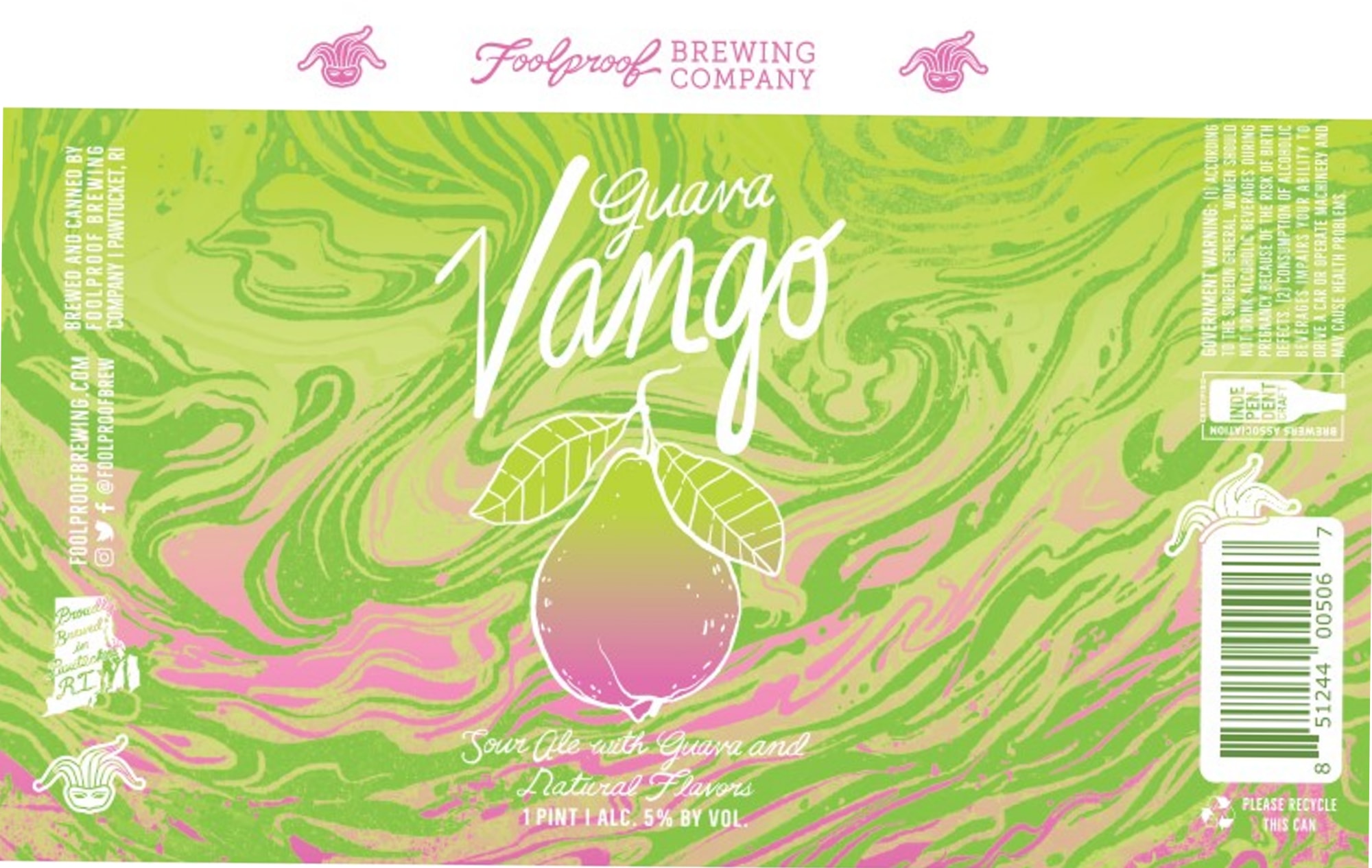 Vango by Foolproof Brewing Company - beer label