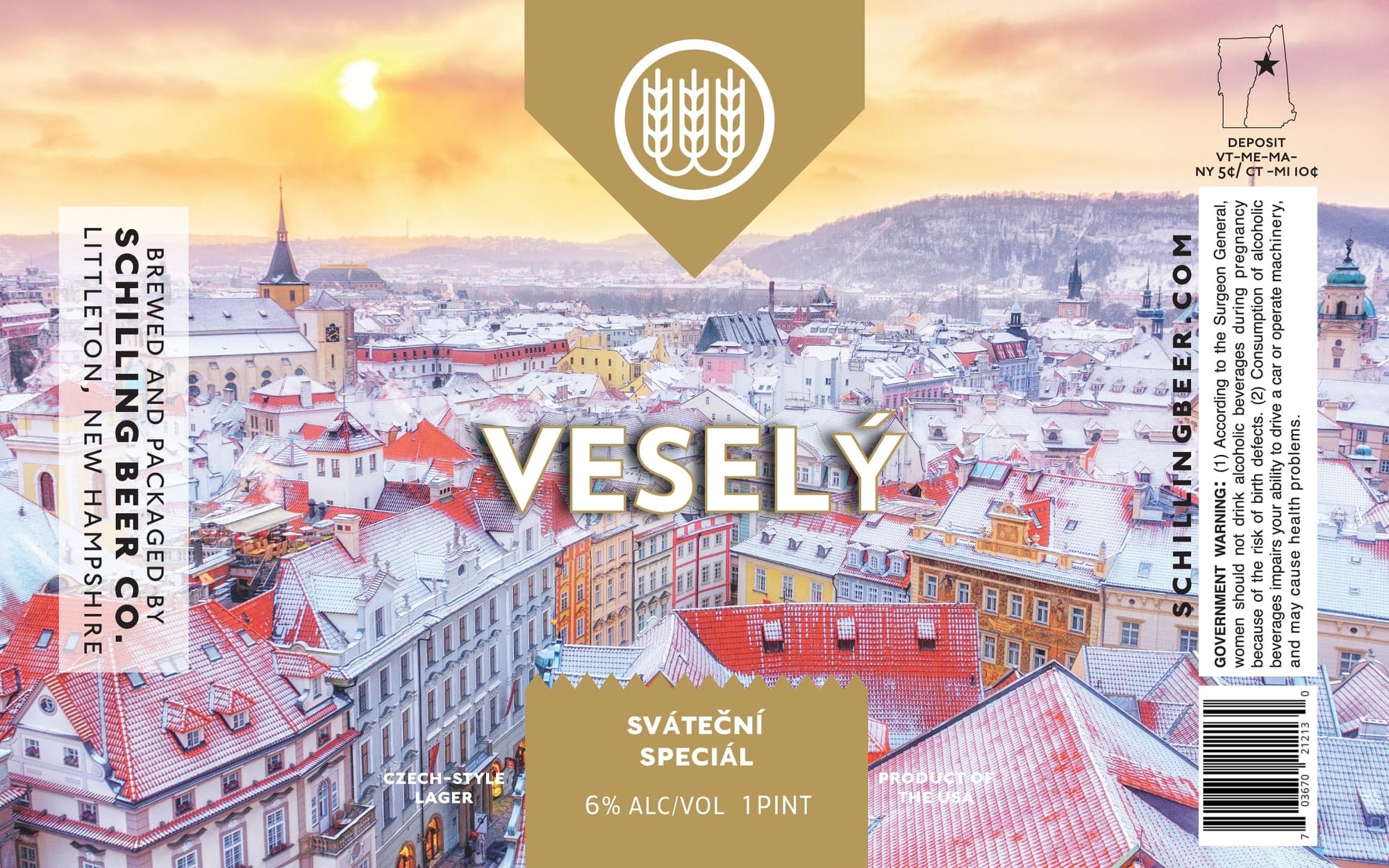 Vesely Special by Schilling Beer Co. - beer label
