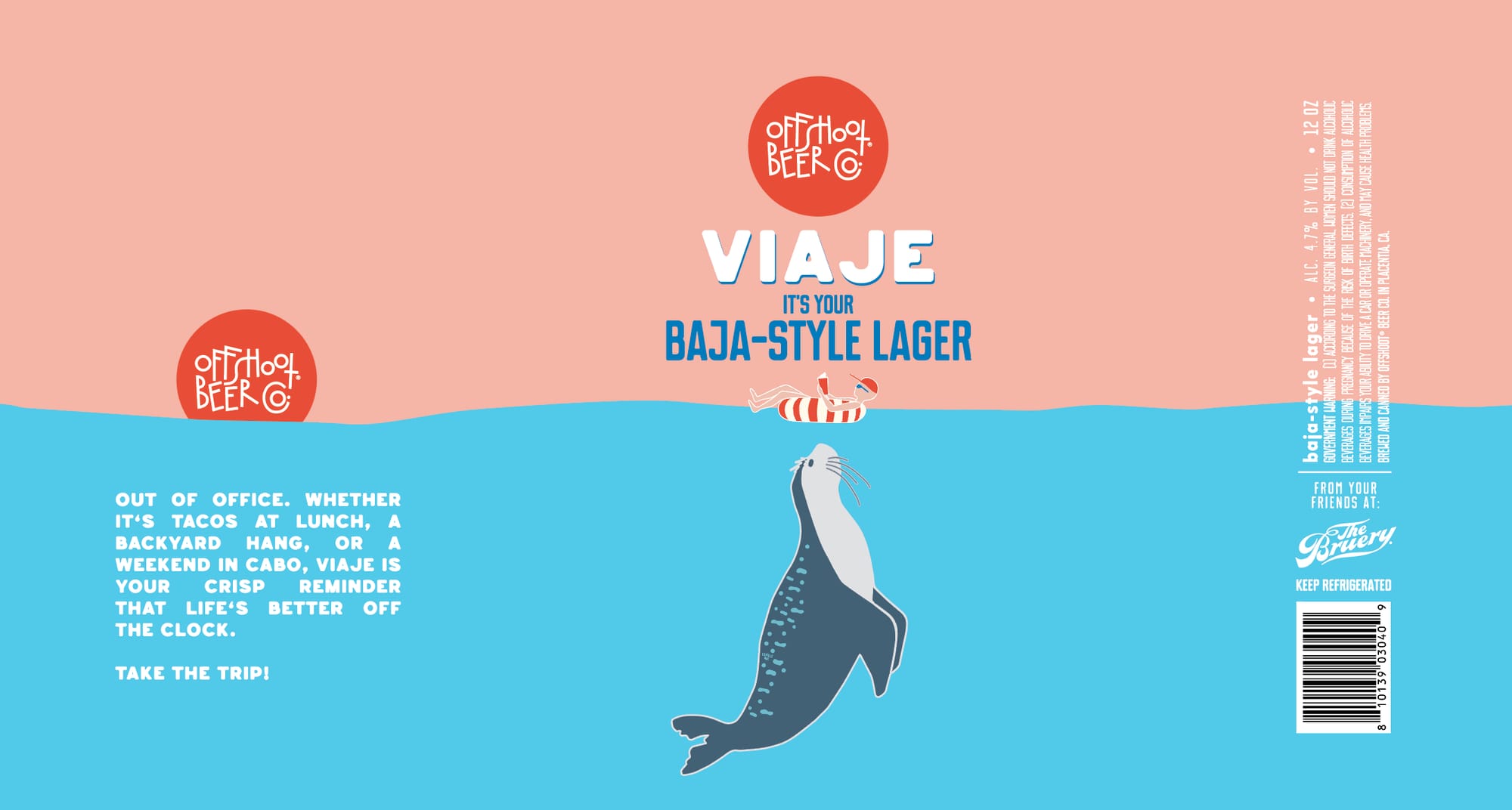 Viaje by Offshoot Beer Co. - beer label