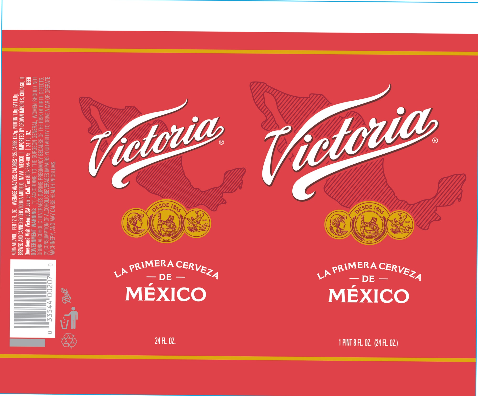 Victoria by Cuauhtémoc Moctezuma - beer label
