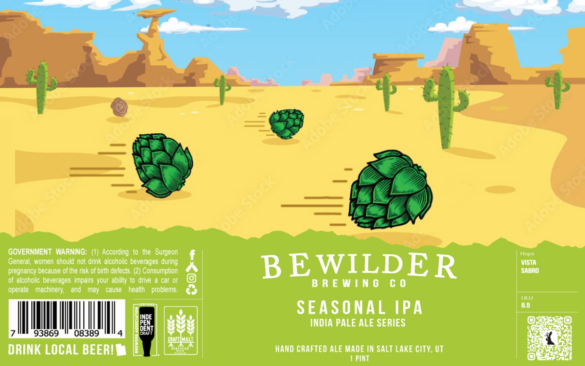 Vista Sabro by Bewilder Brewing Co. - beer label