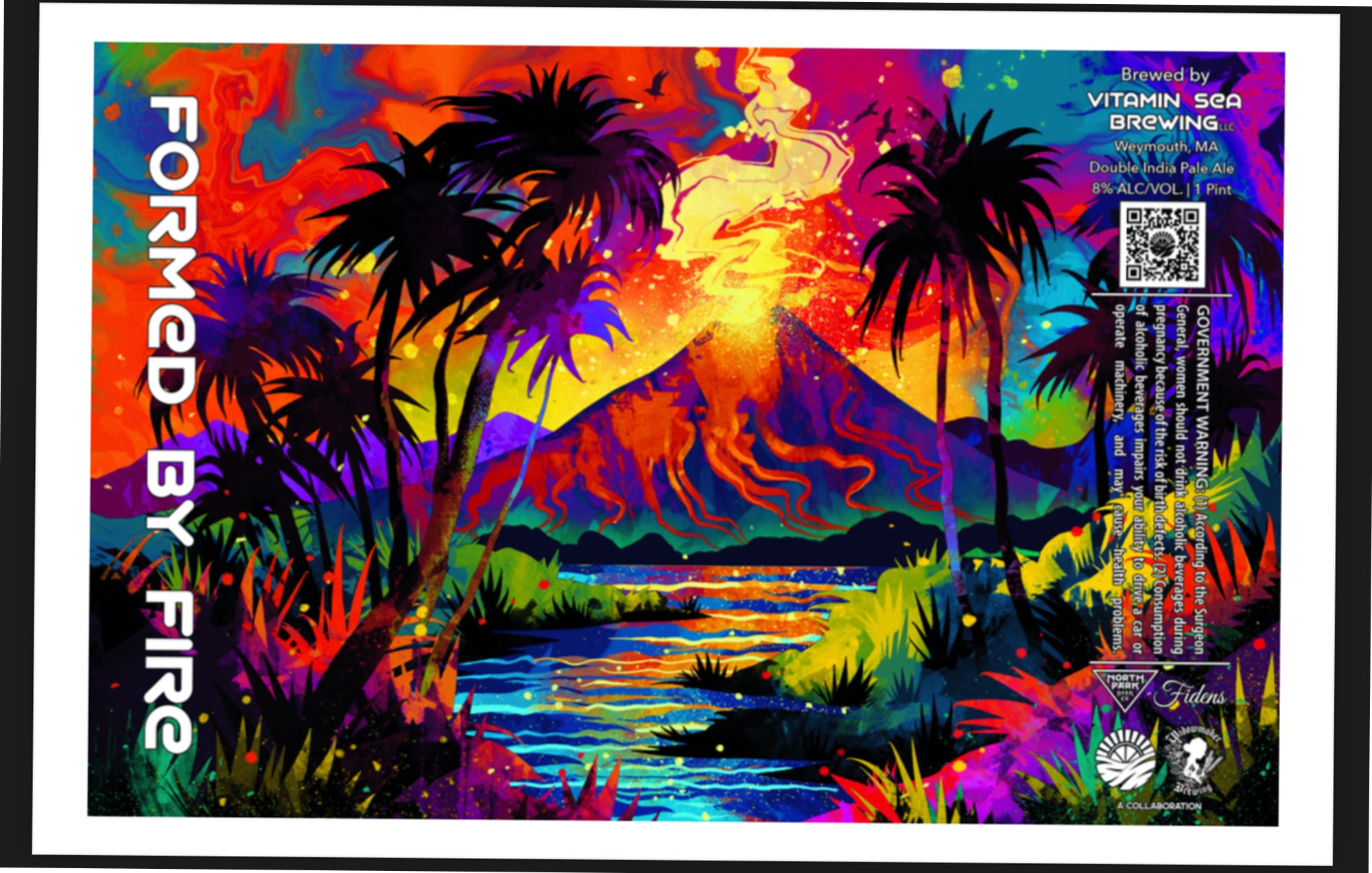 Formed By Fire by Vitamin Sea Brewing - beer label