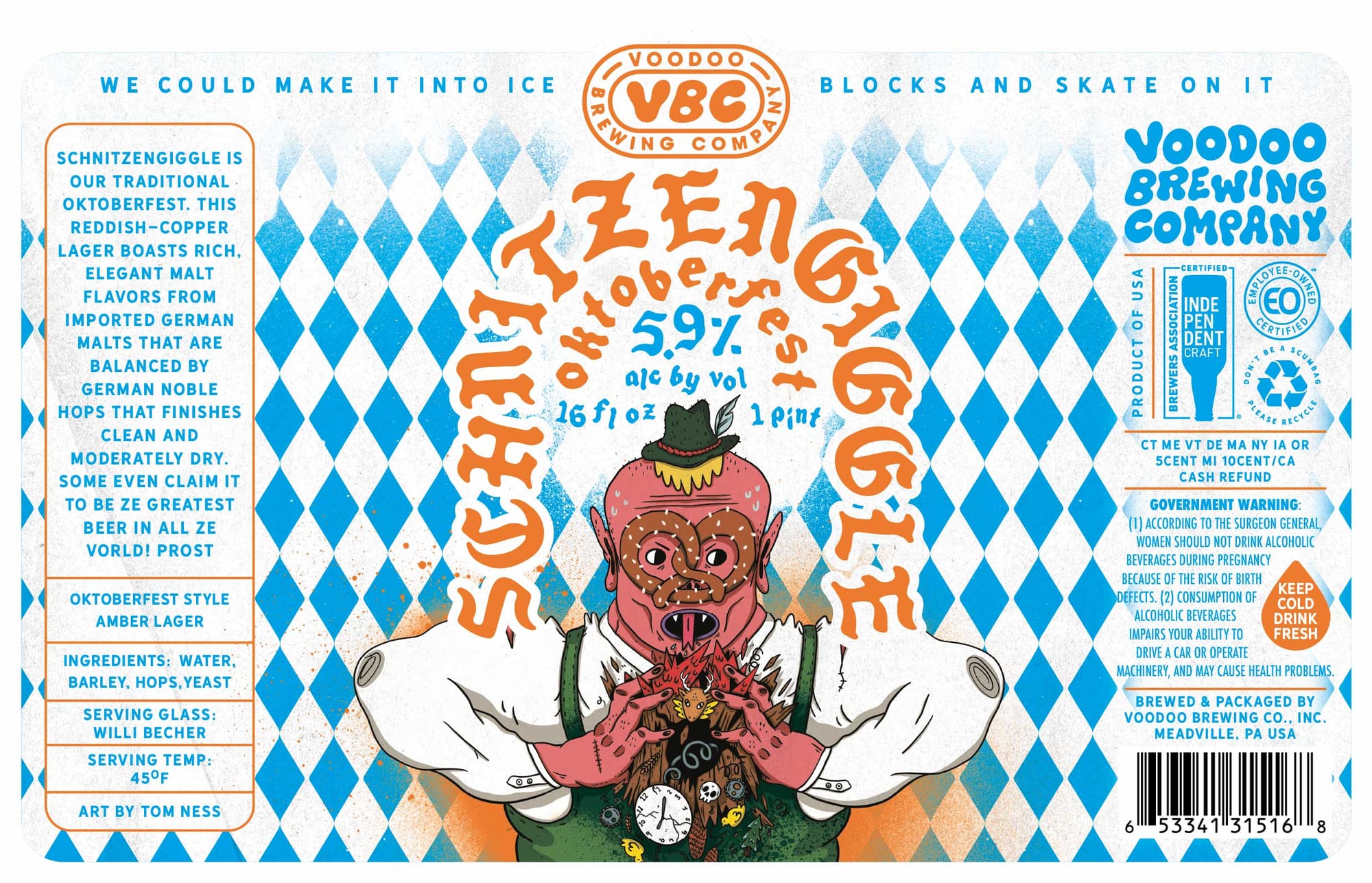 Zenglä by Voodoo Brewing Company - beer label