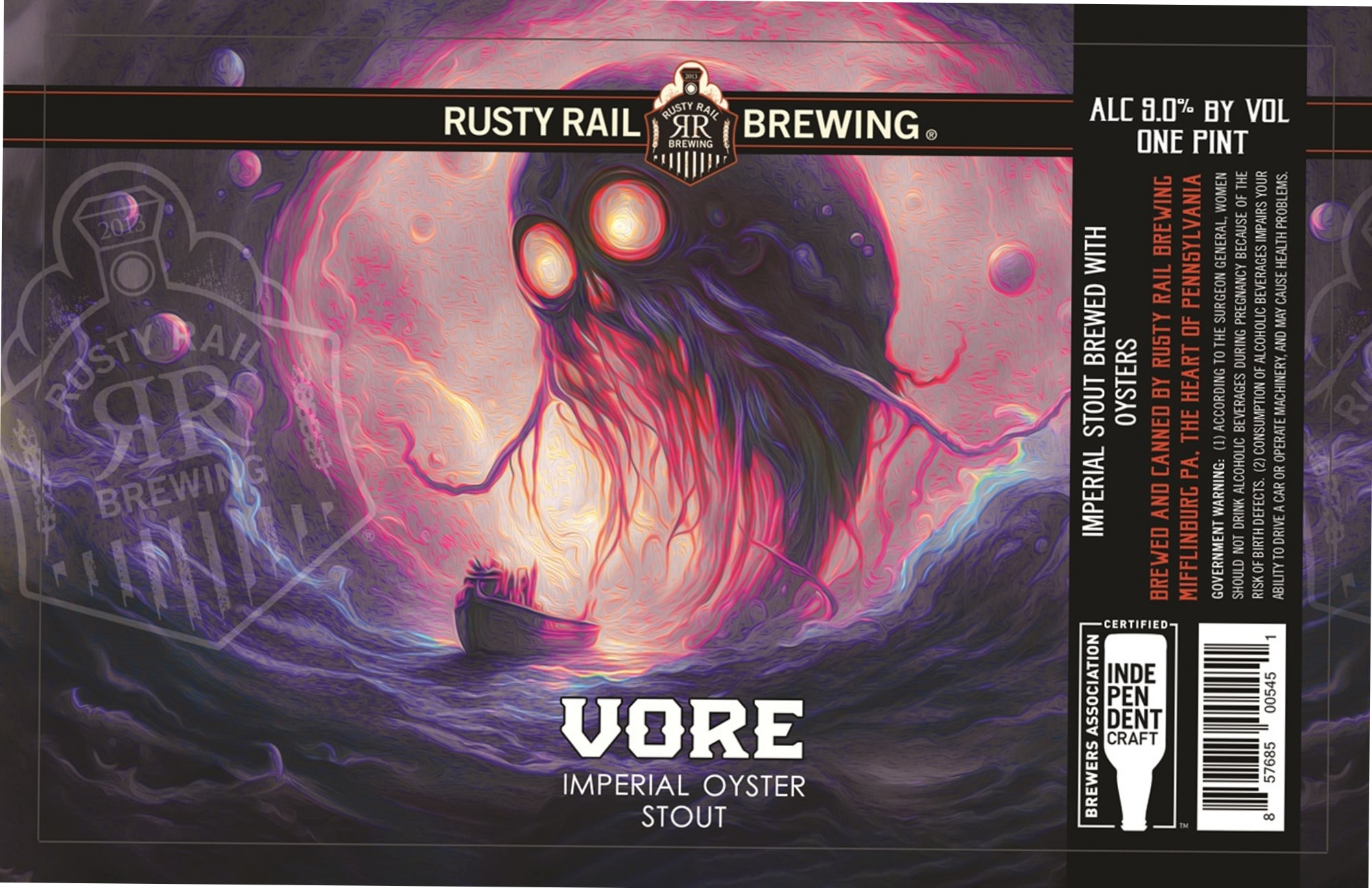 Vore by Rusty Rail Brewing - beer label