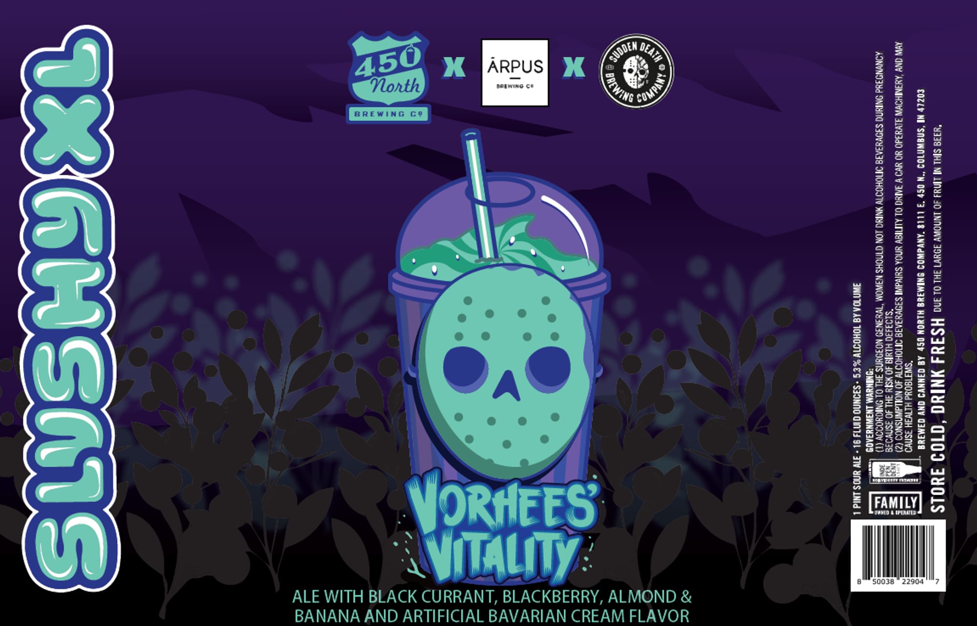 Vorhees Vitality by 450 North Brewing Co. - beer label