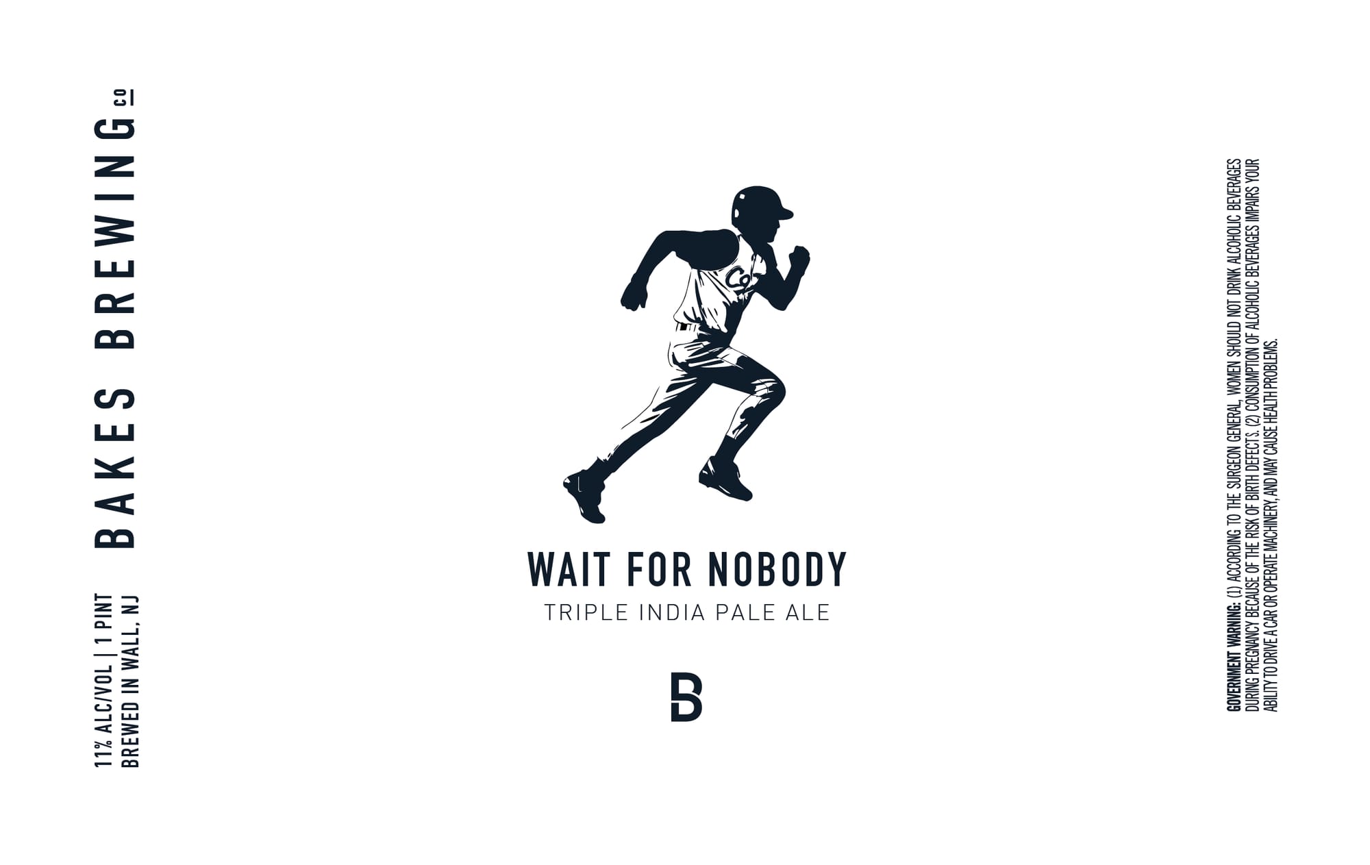 Wait For Nobody by Bakes Brewing - beer label