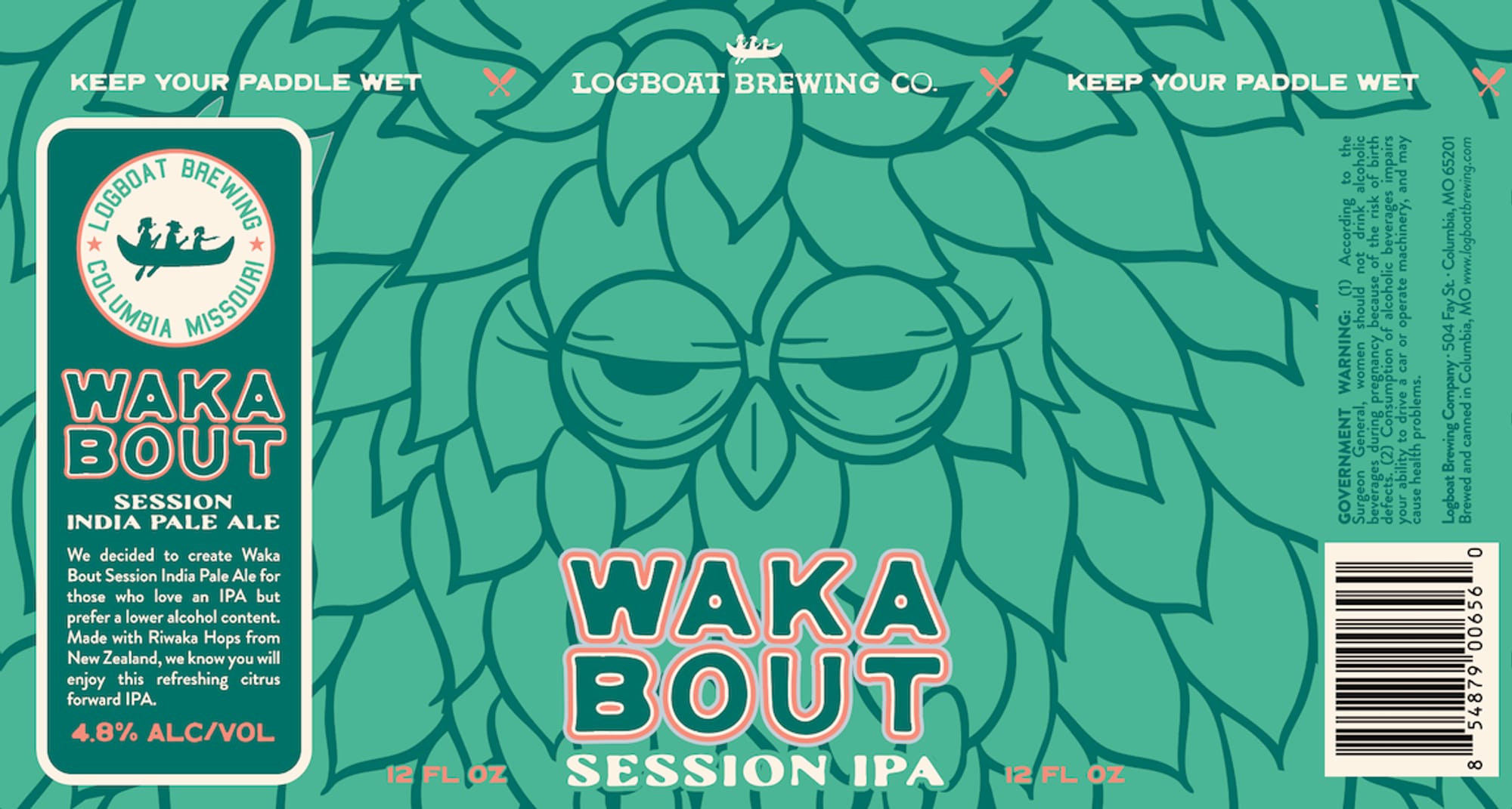Waka Bout by Logboat Brewing Co. - beer label