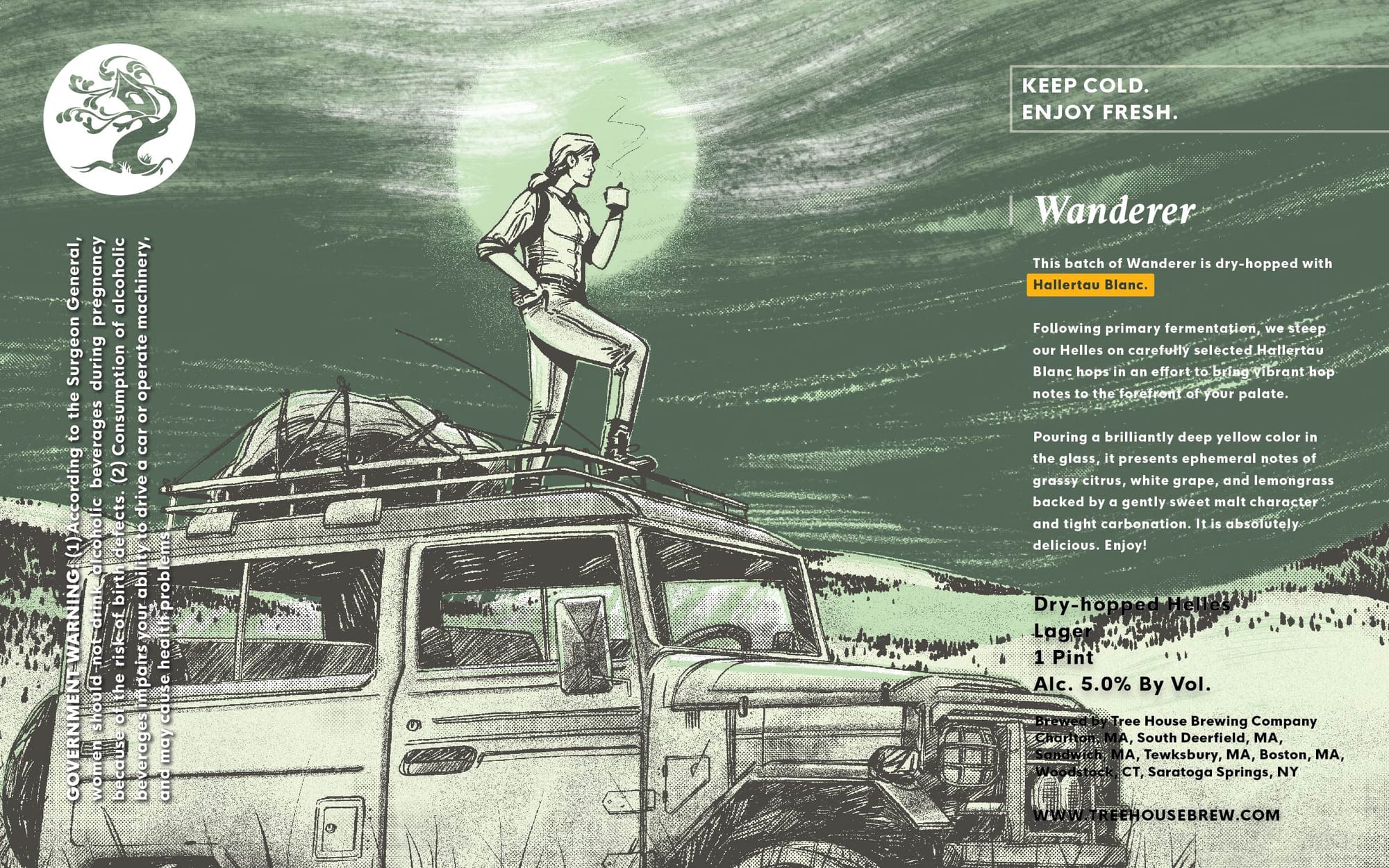 Wanderer by Tree House Brewing Company - beer label