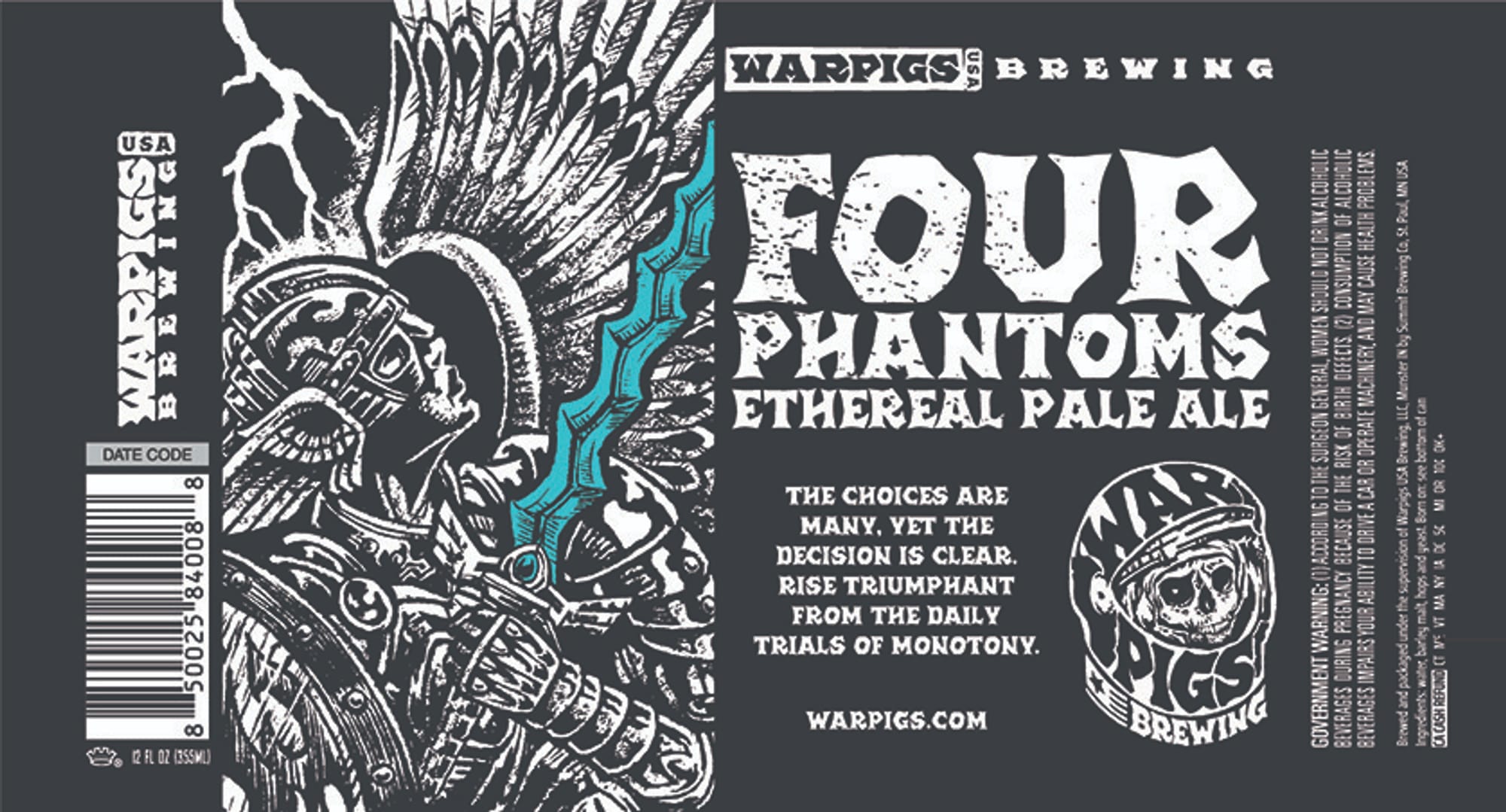 Four Phantoms by WarPigs Brewing - beer label
