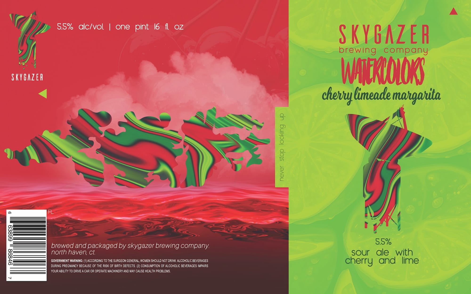 Watercolors by Skygazer Brewing Company - beer label