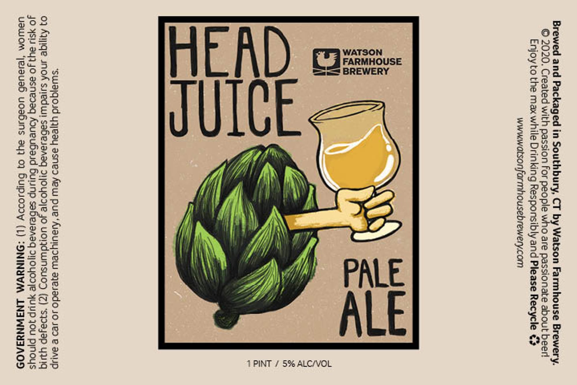 Head Juice by Watson Farmhouse Brewery - beer label
